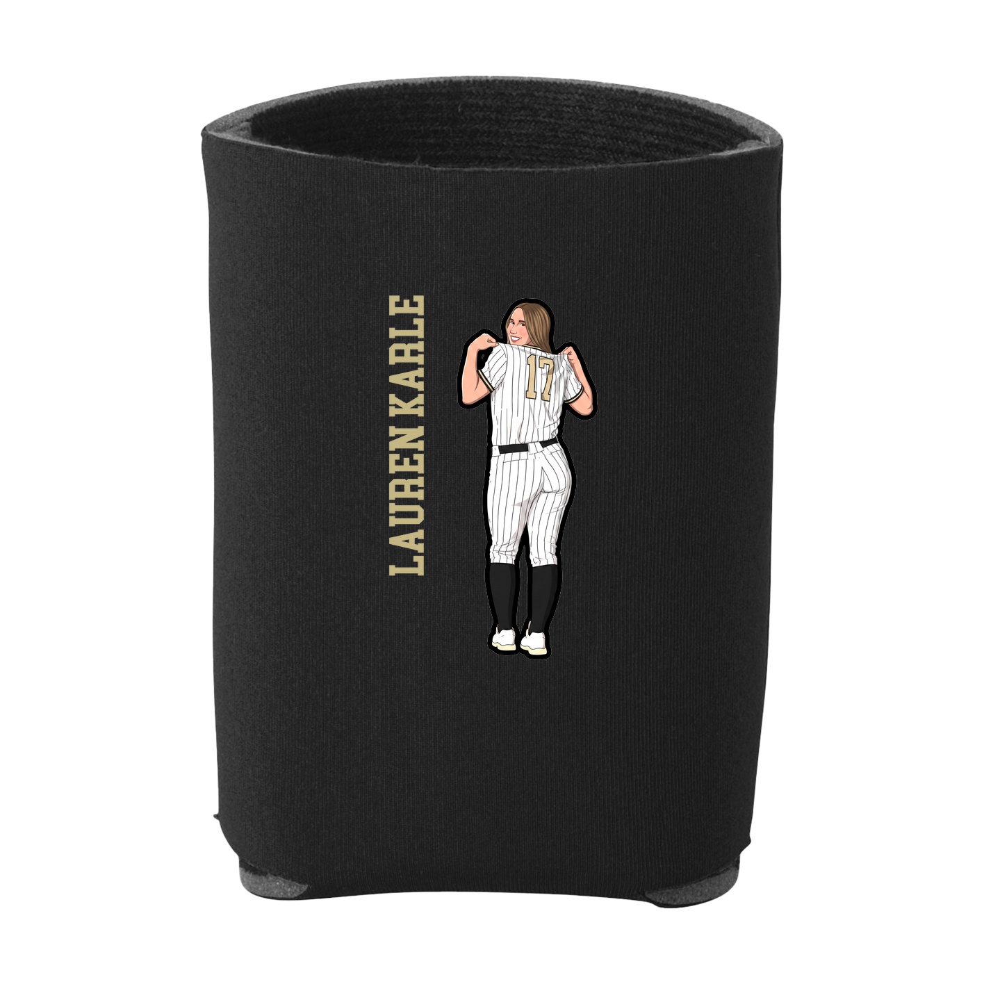 Can Holder — Name Vertical in Black