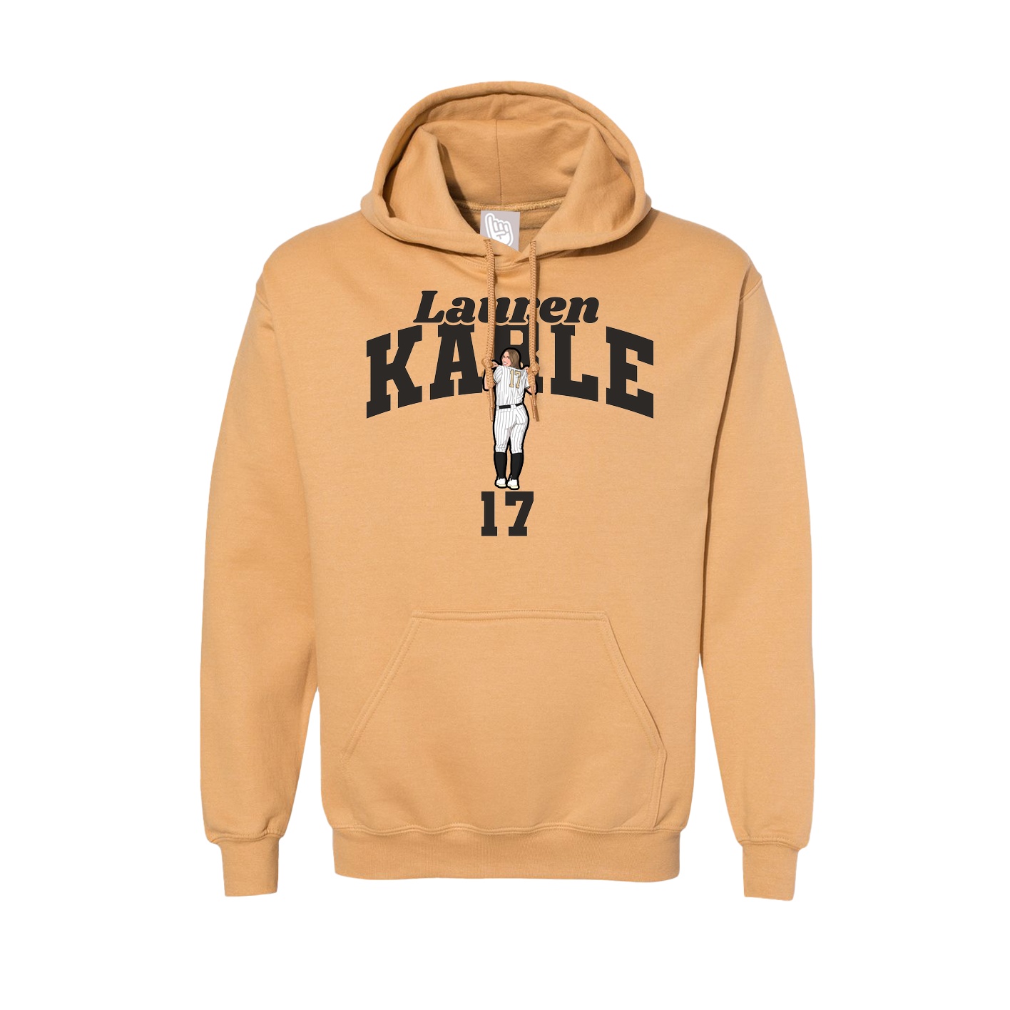 Hoodie — Signature Arch in Vegas Gold
