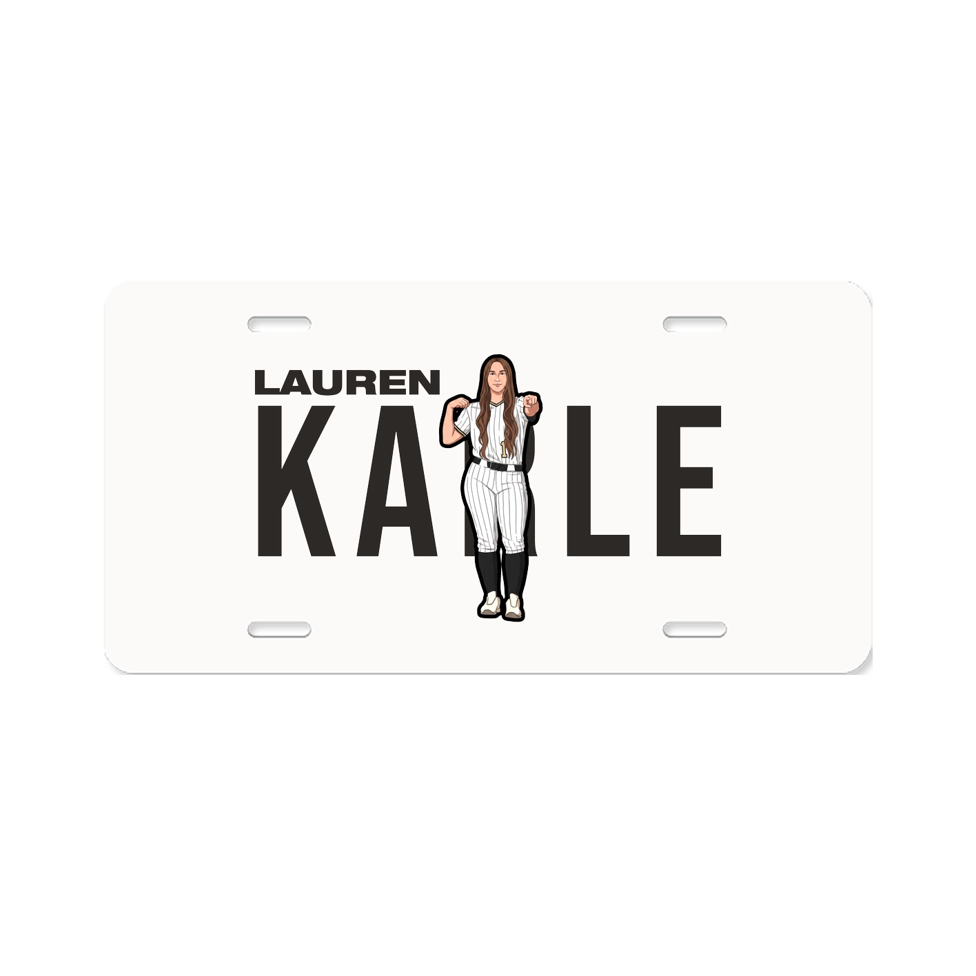 License Plate — Player Name in Classic