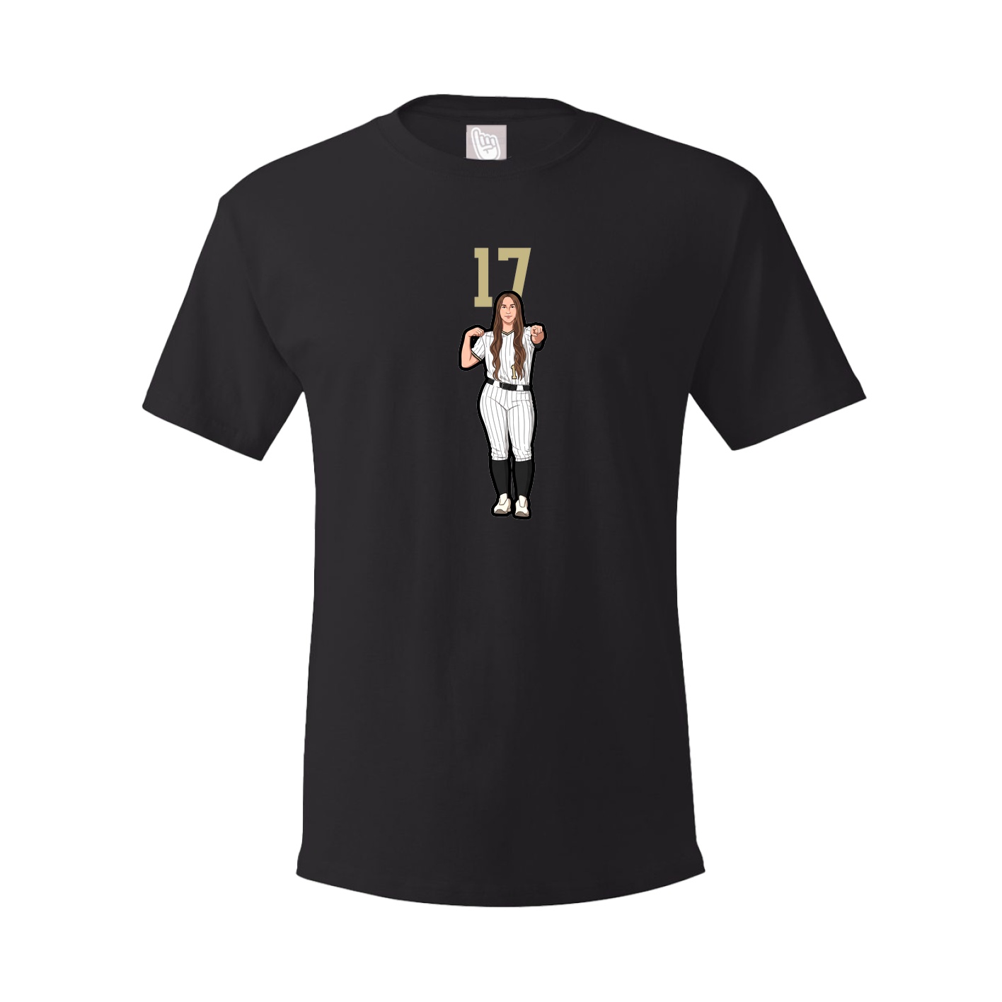 Tee — Number Top in Black