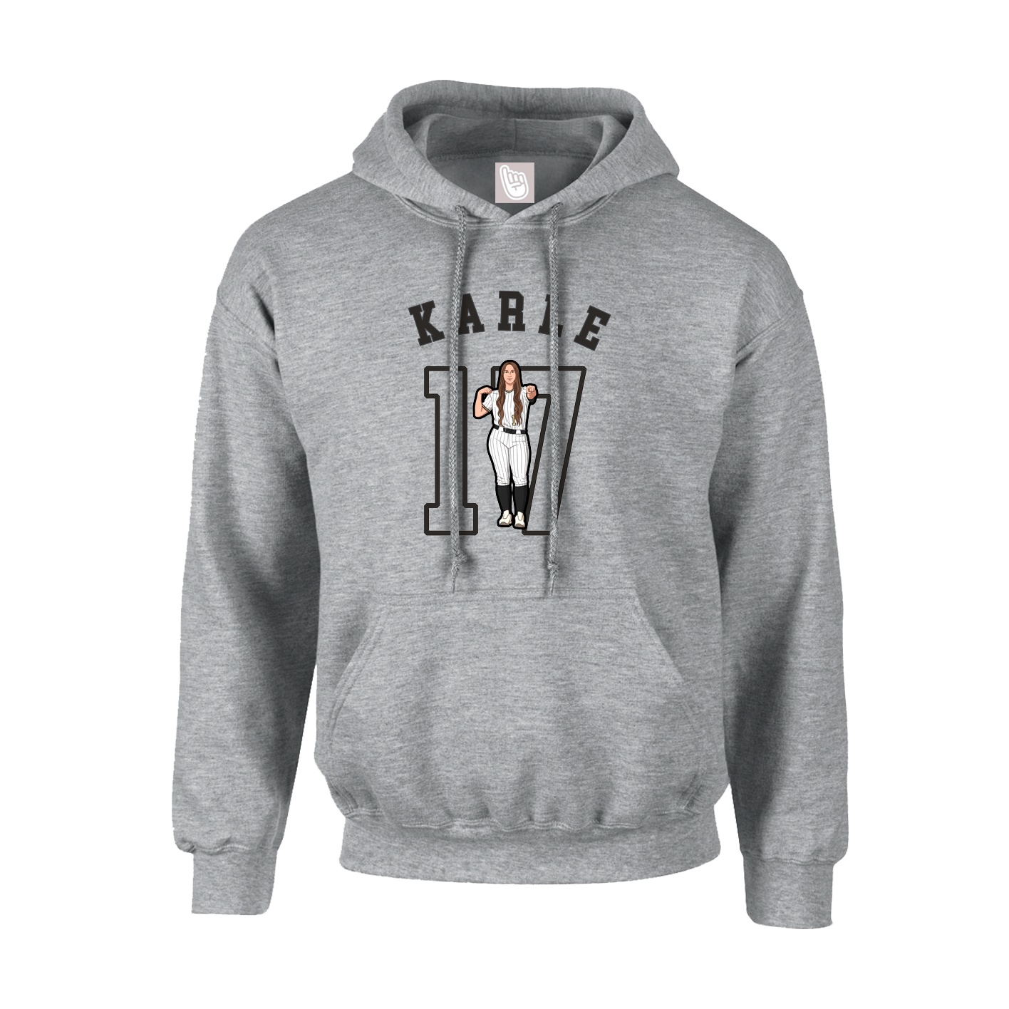 Youth Hoodie — Shirsey Arch in Grey