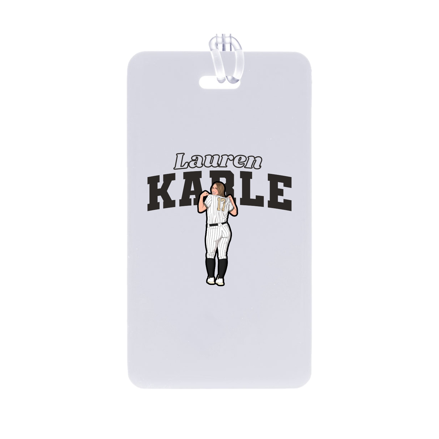 Bag Tag — Name Arch in Classic