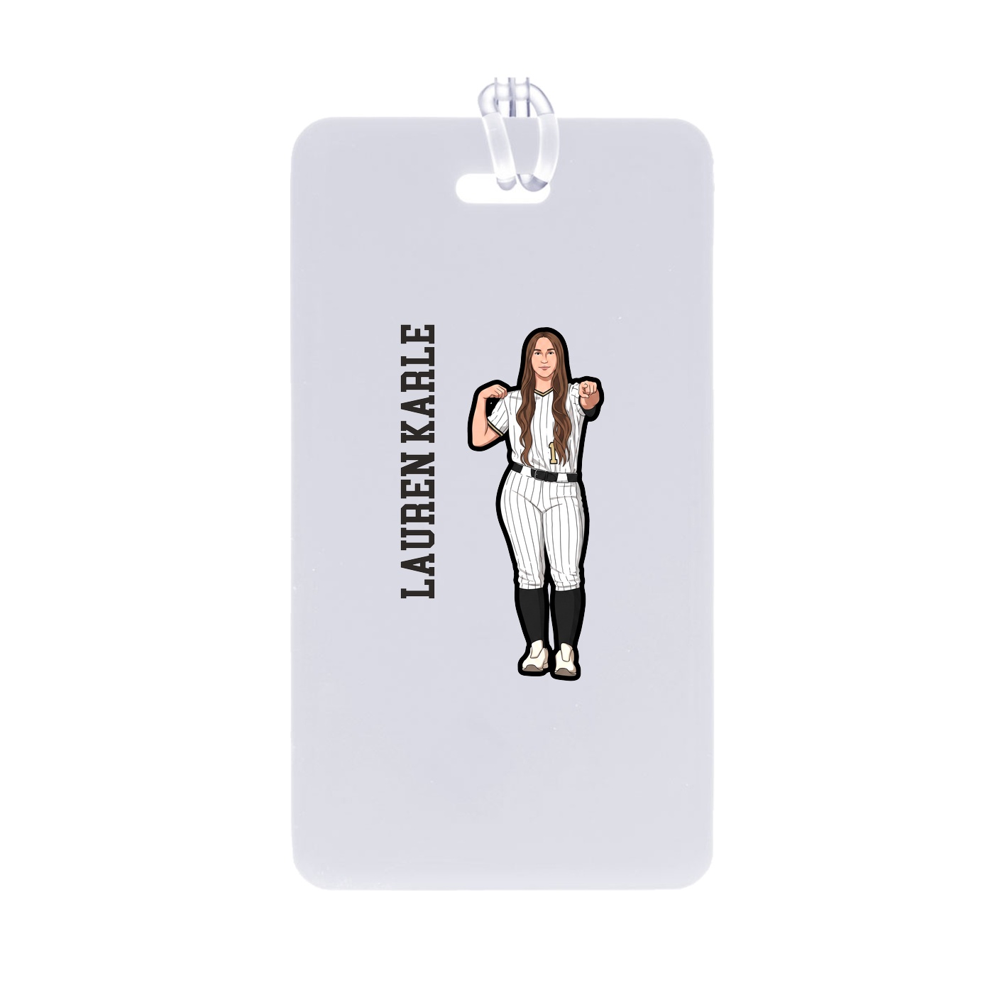 Bag Tag — Name Vertical in Classic