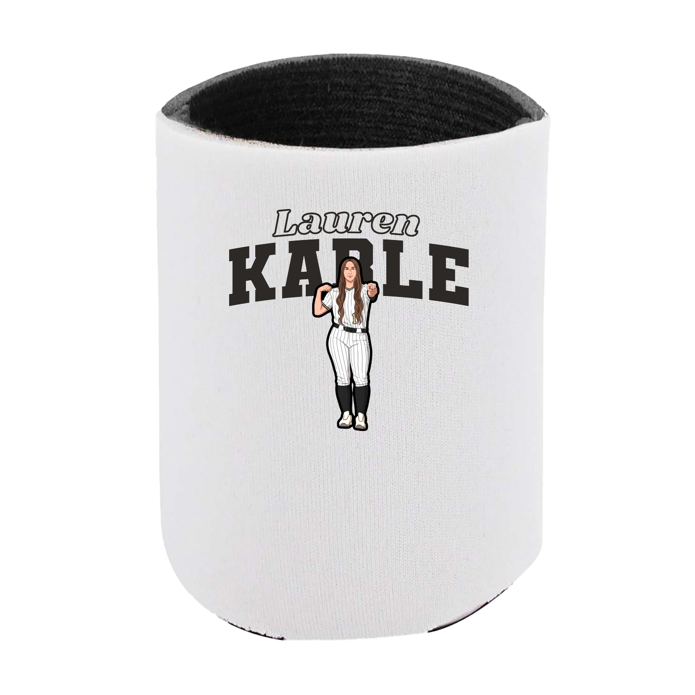 Can Holder — Name Arch in White