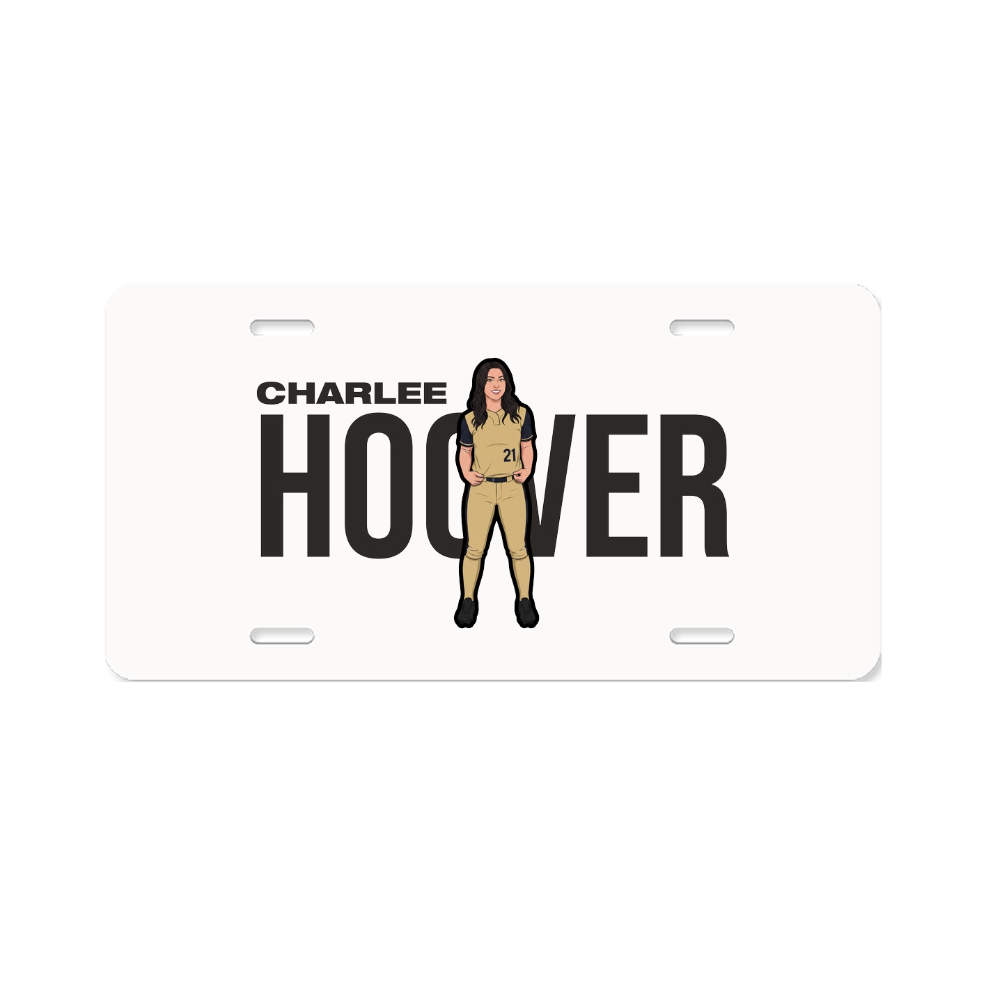 License Plate — Player Name in Classic