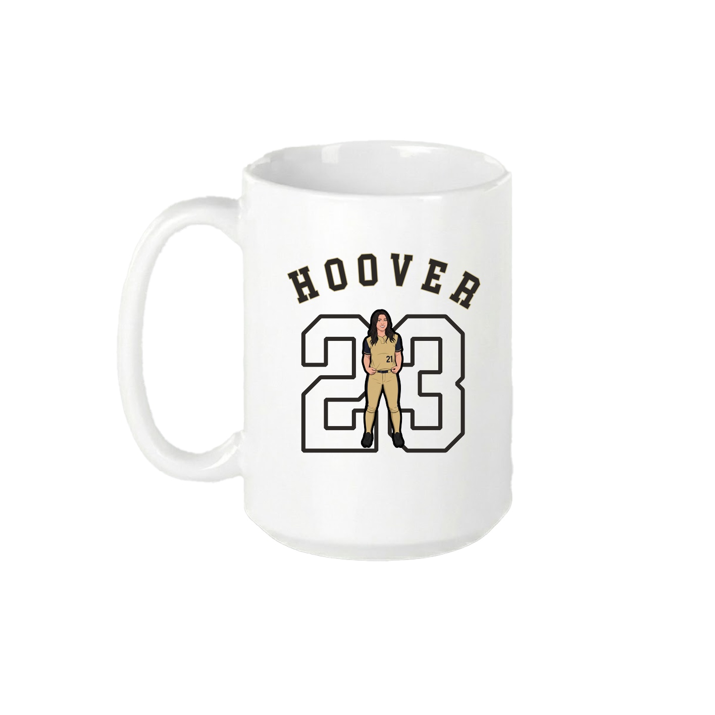 15oz Coffee Mug — Shirsey Arch in White