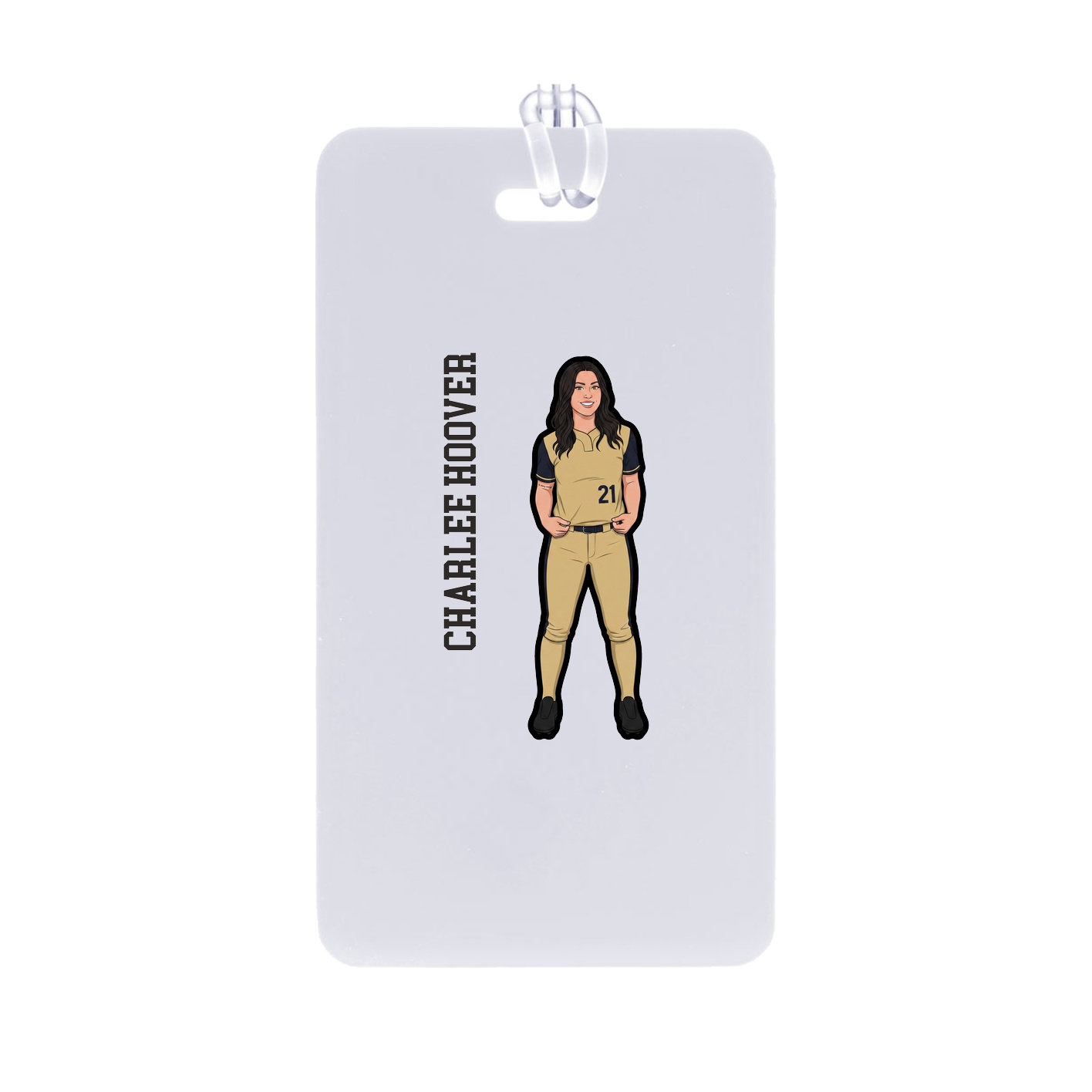 Bag Tag — Name Vertical in Classic