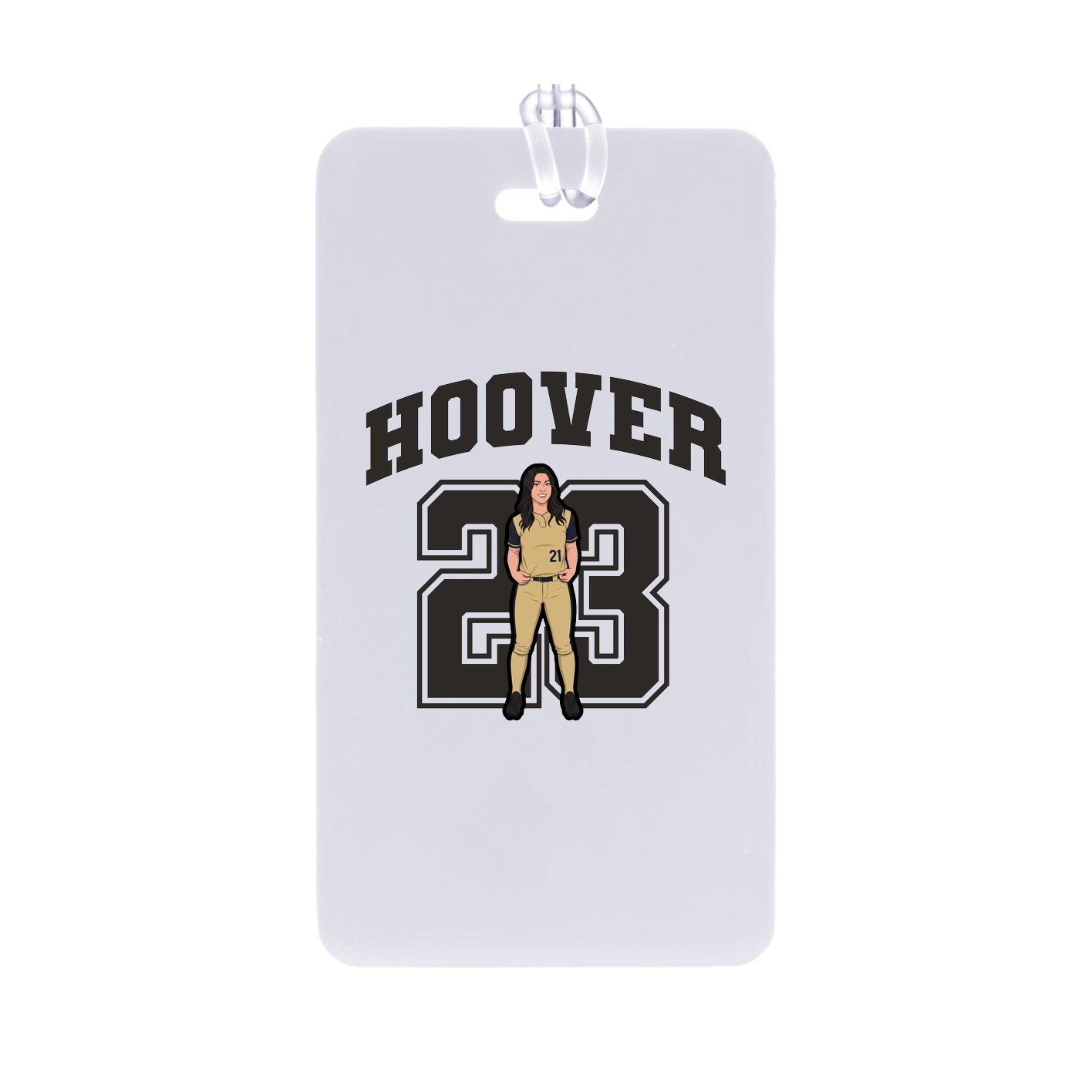 Bag Tag — Number in Classic
