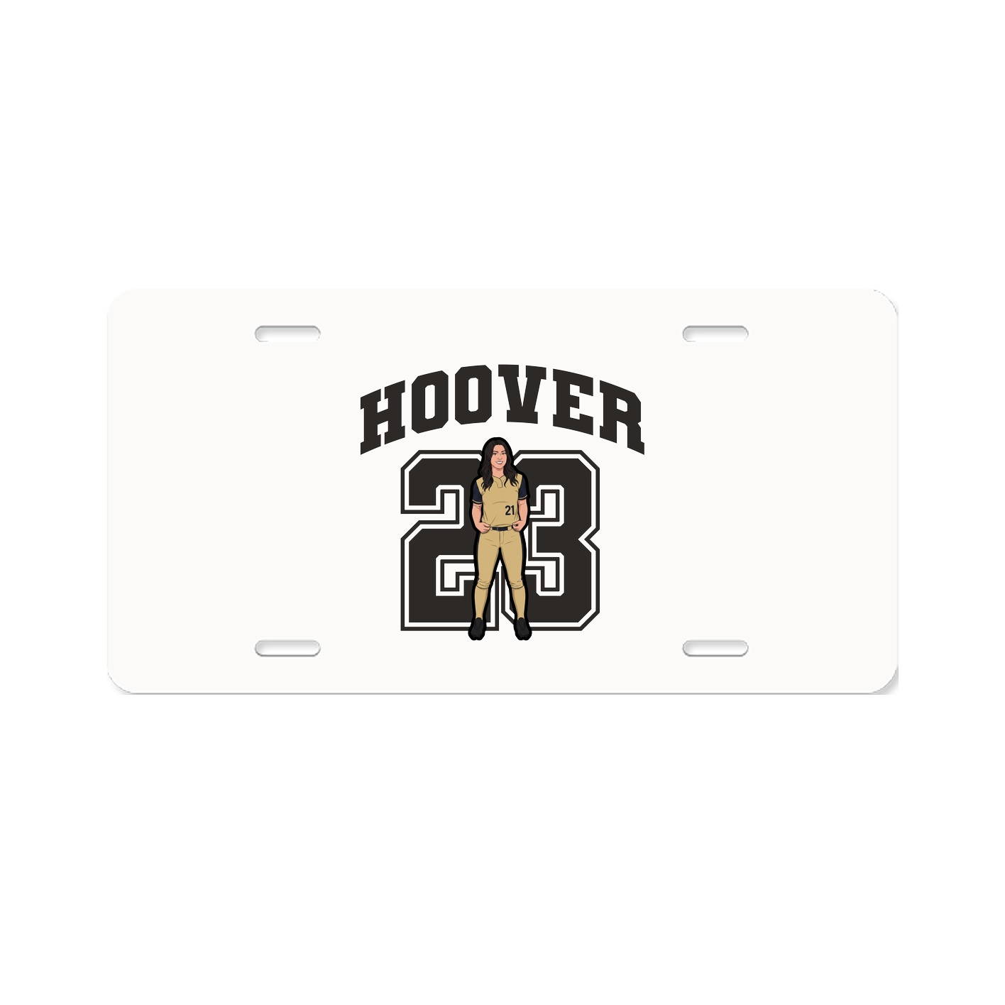 License Plate — Number in Classic