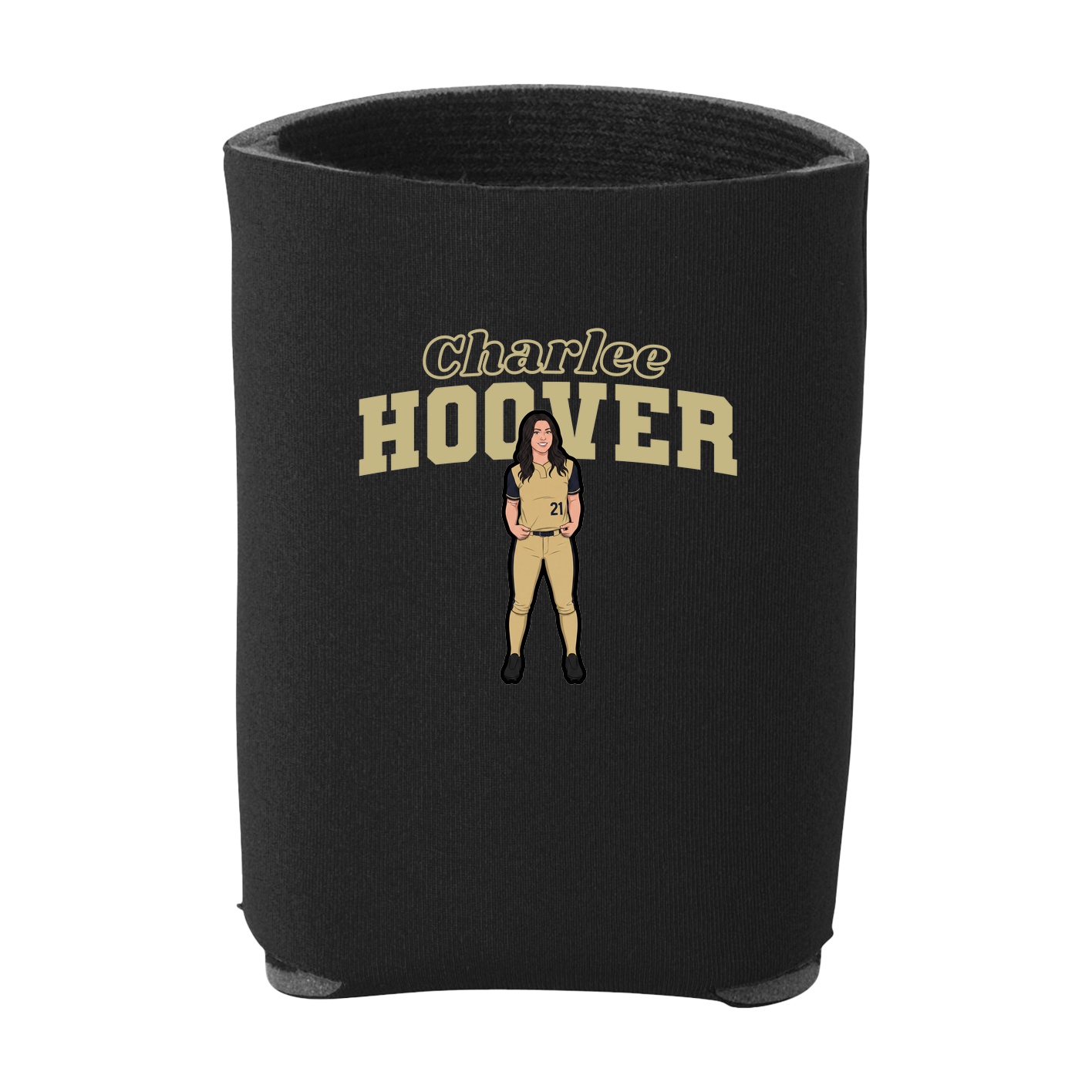 Can Holder — Name Arch in Black