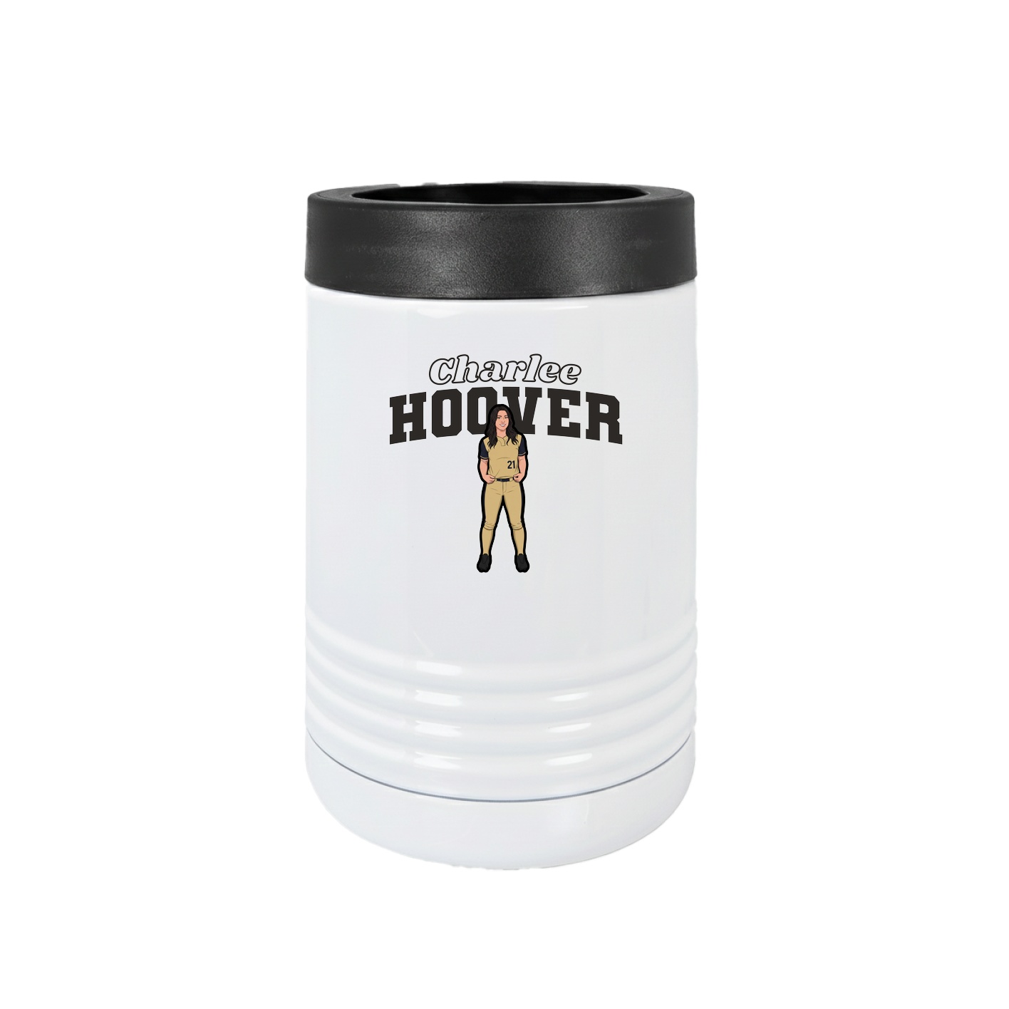 Beverage Holder — Name Arch in White