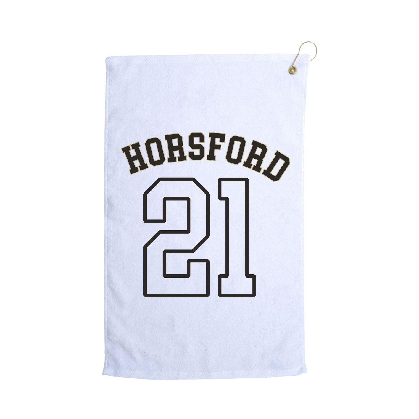 Golf Towel — Shirsey Arch in White