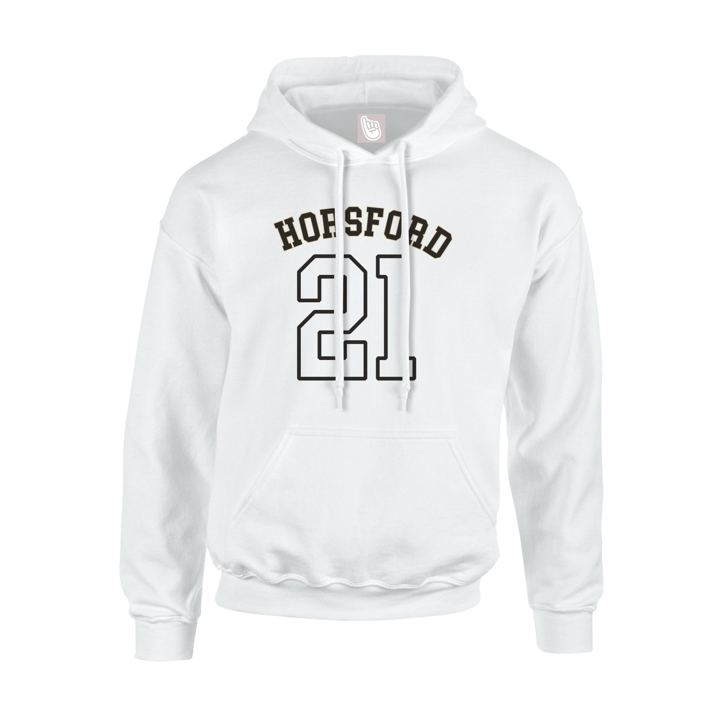 Hoodie — Shirsey Arch in White