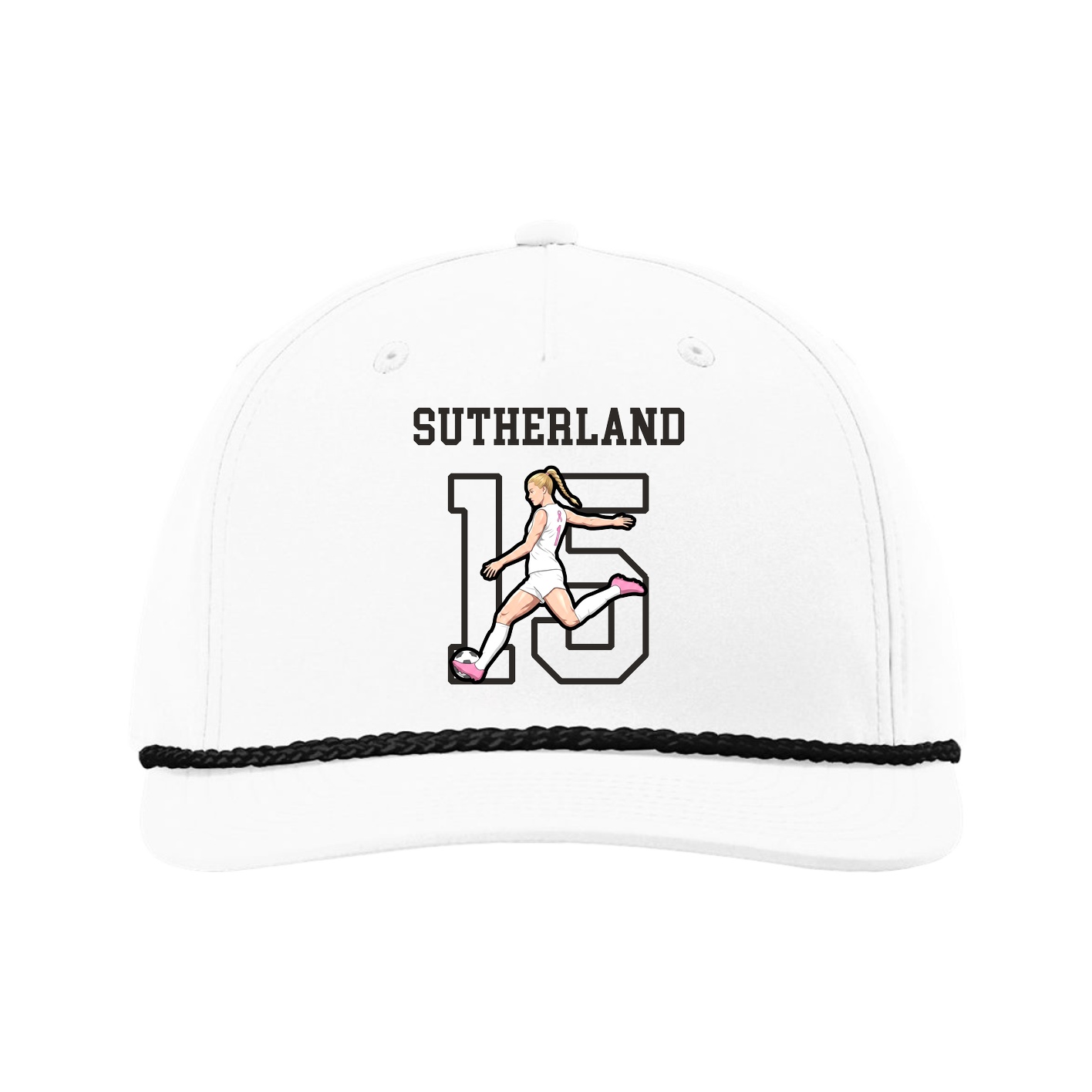 Five-Panel Classic Rope Cap — Shirsey in White