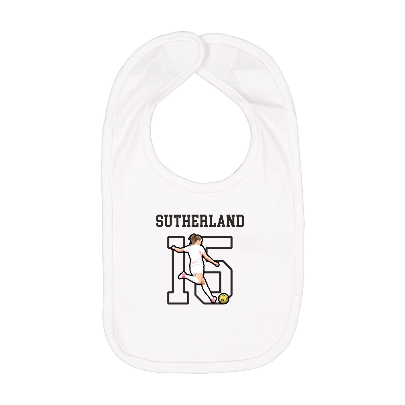 Infant Bib — Shirsey in White