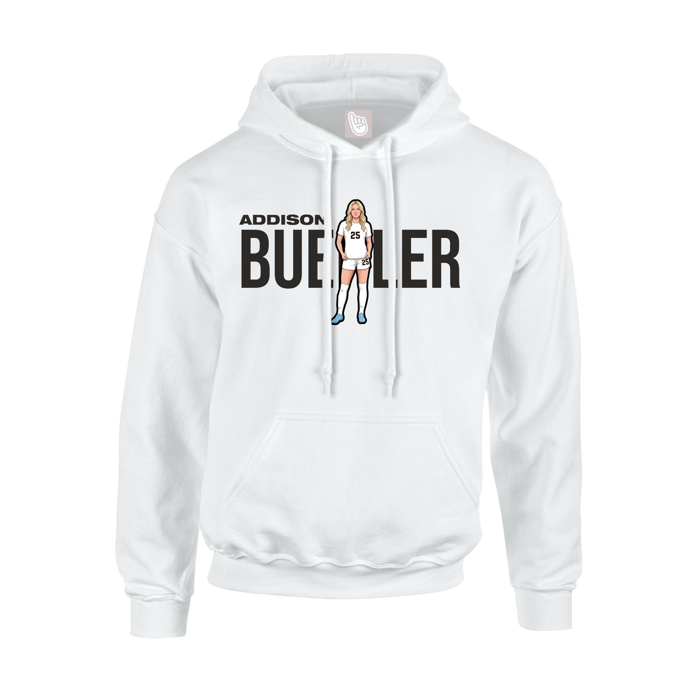 Hoodie — Player Name in White