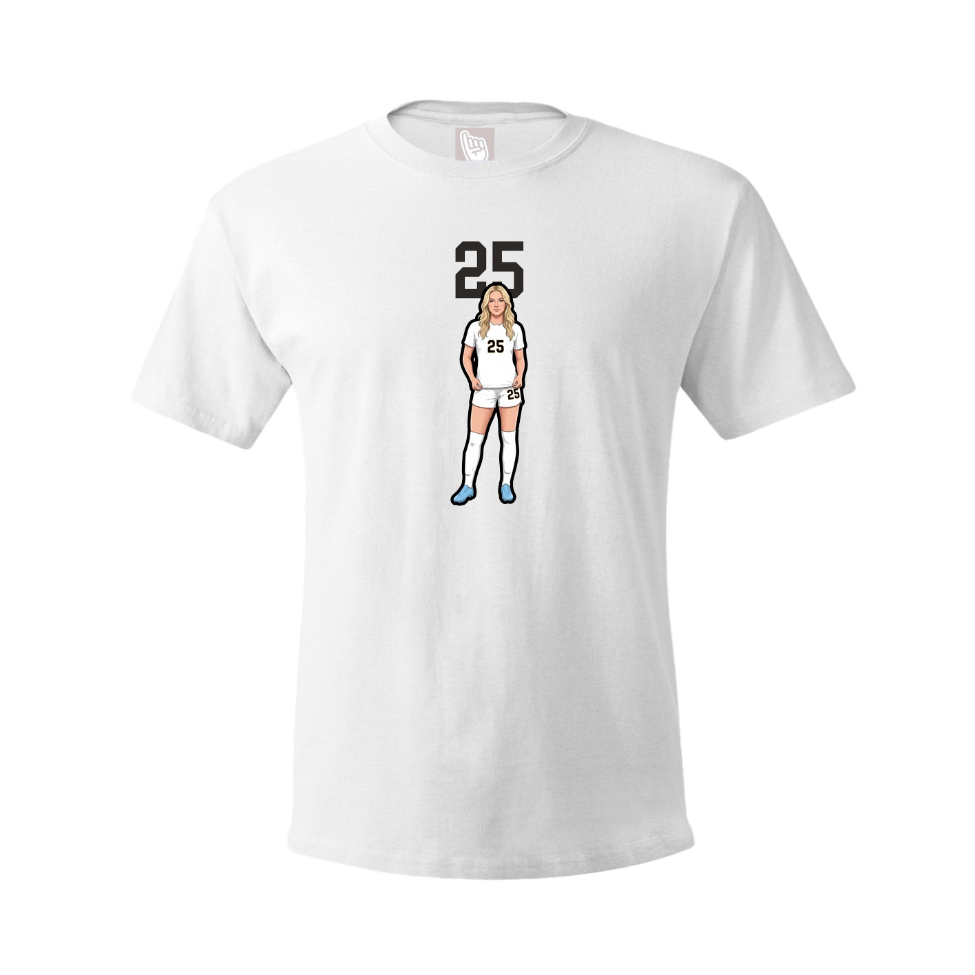 Tee — Number Top in White