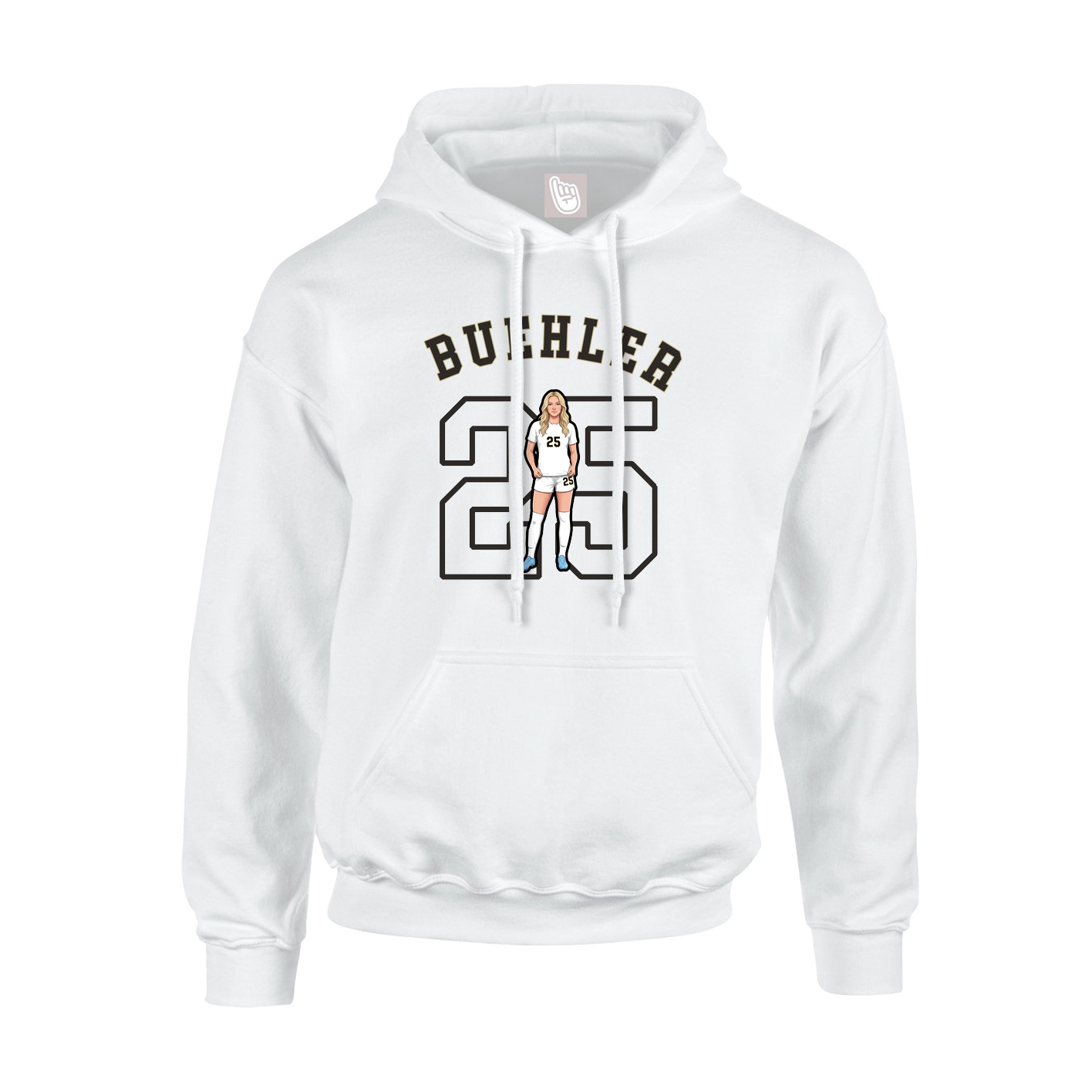 Youth Hoodie — Shirsey Arch in White