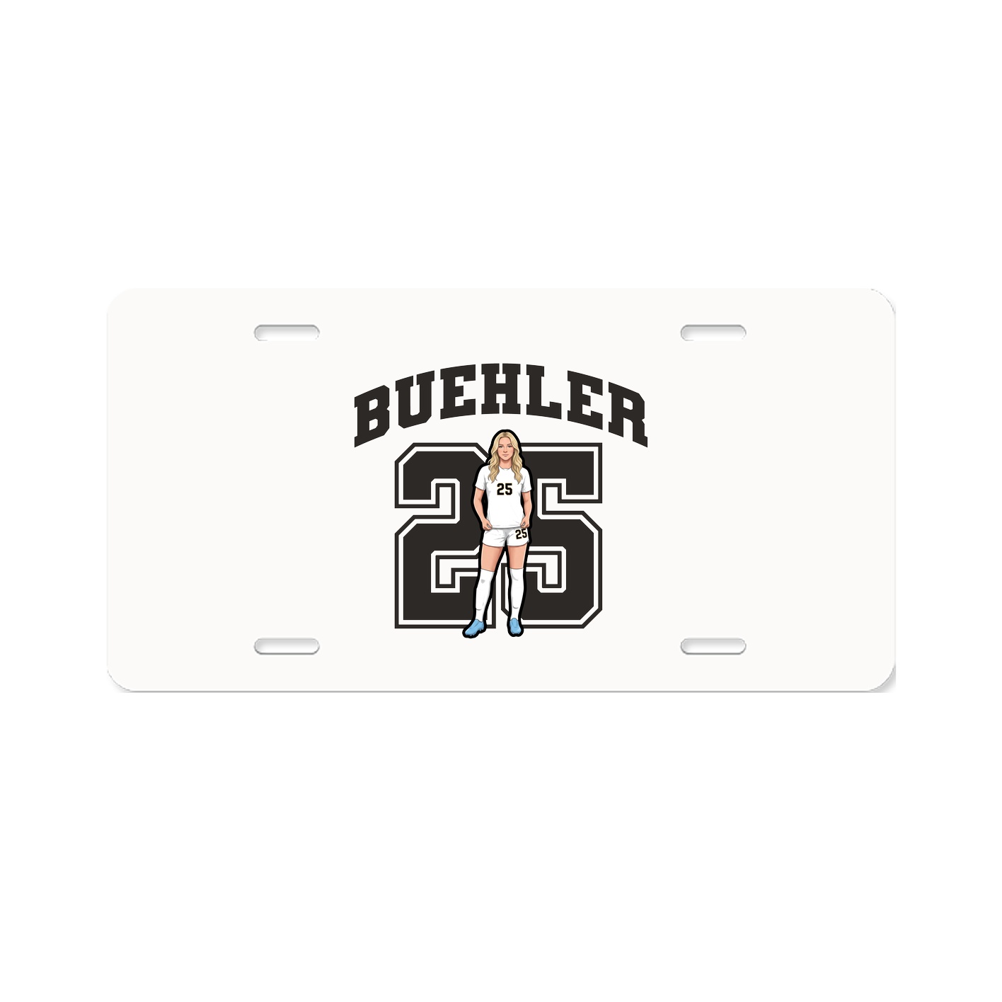 License Plate — Number in Classic
