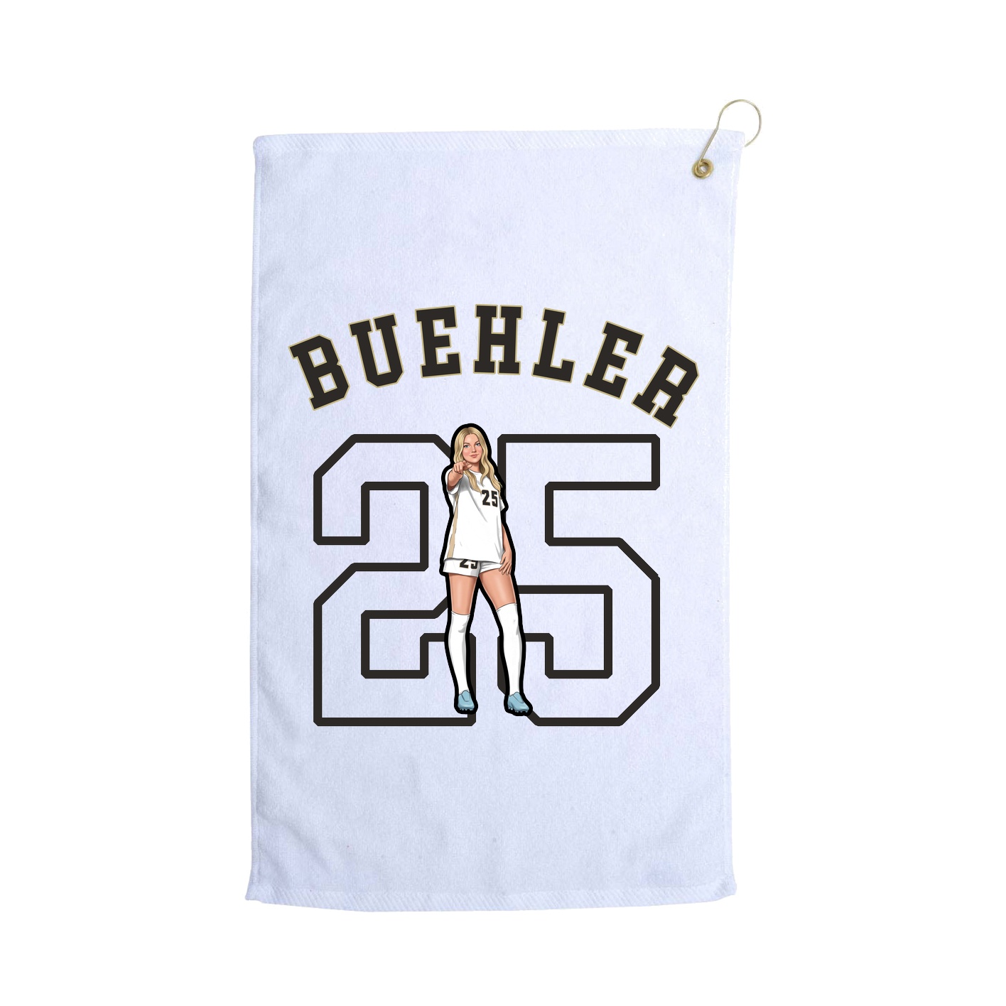 Golf Towel — Shirsey Arch in White