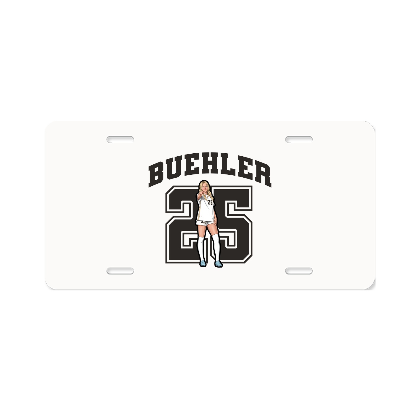 License Plate — Number in Classic
