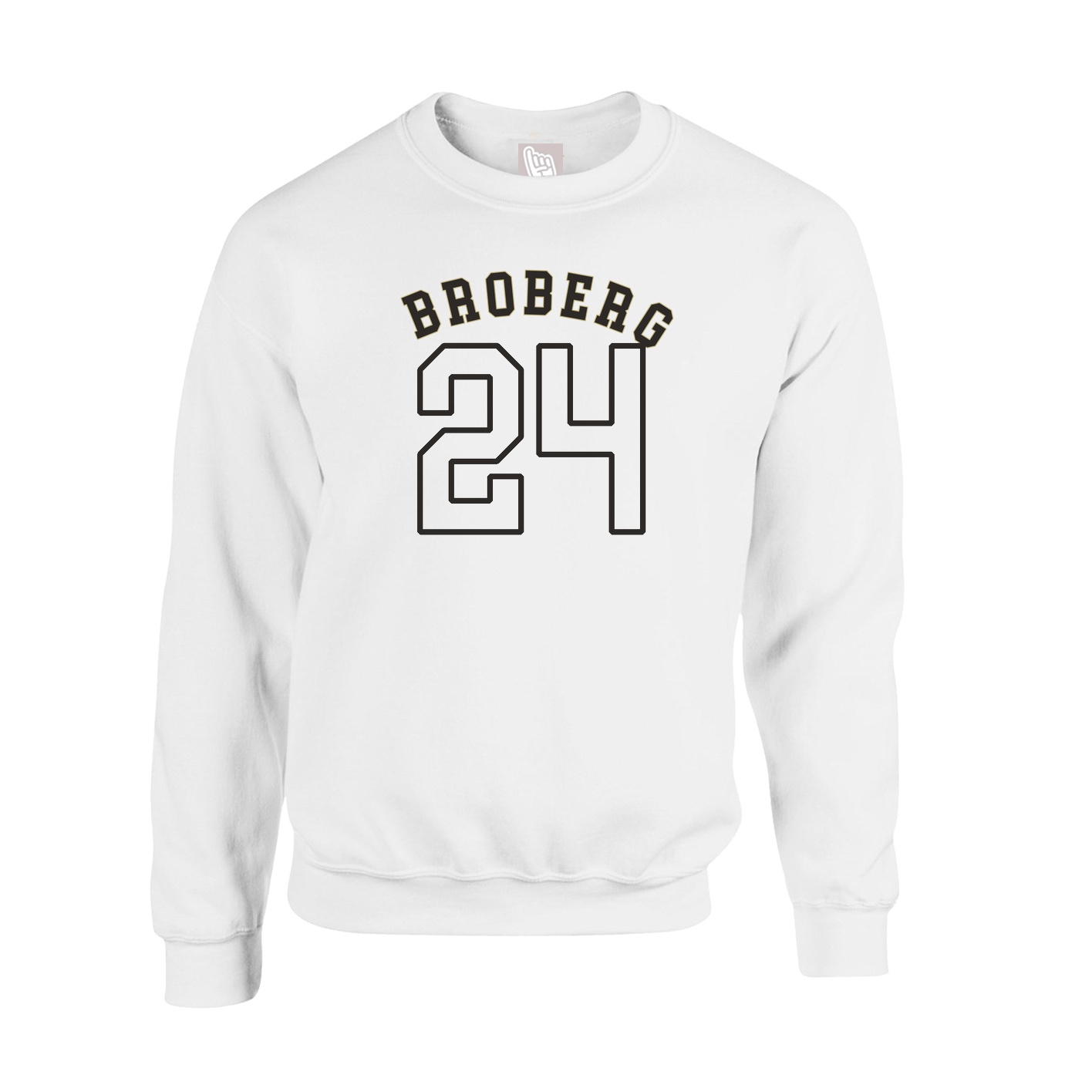 Fleece Crew — Shirsey Arch in White