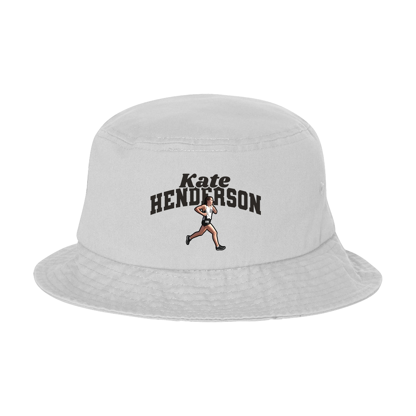 Bucket Cap — Signature Arch in White