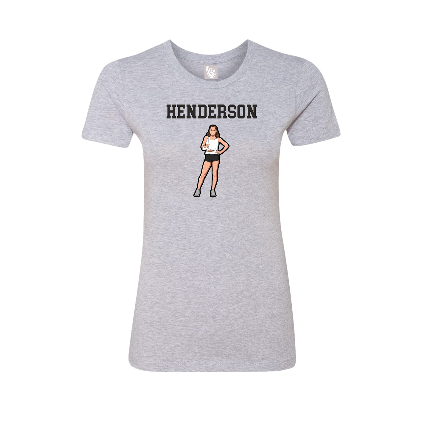Fitted Women's Tee — Shirsey in Grey