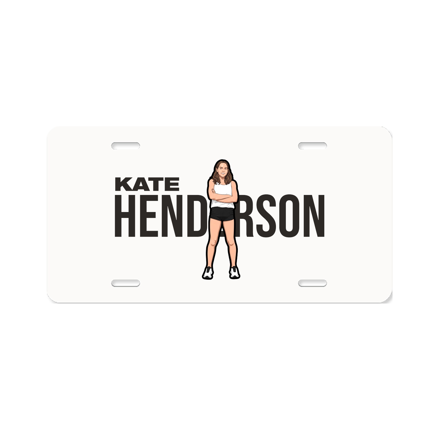 License Plate — Player Name in Classic