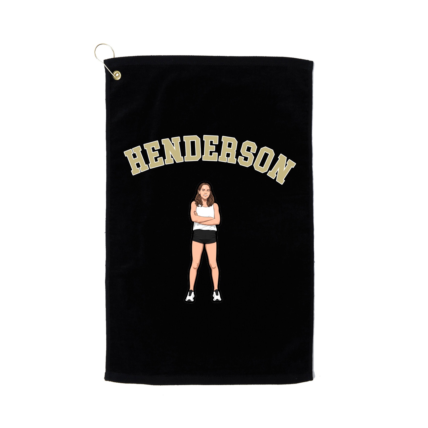Golf Towel — Shirsey Arch in Black