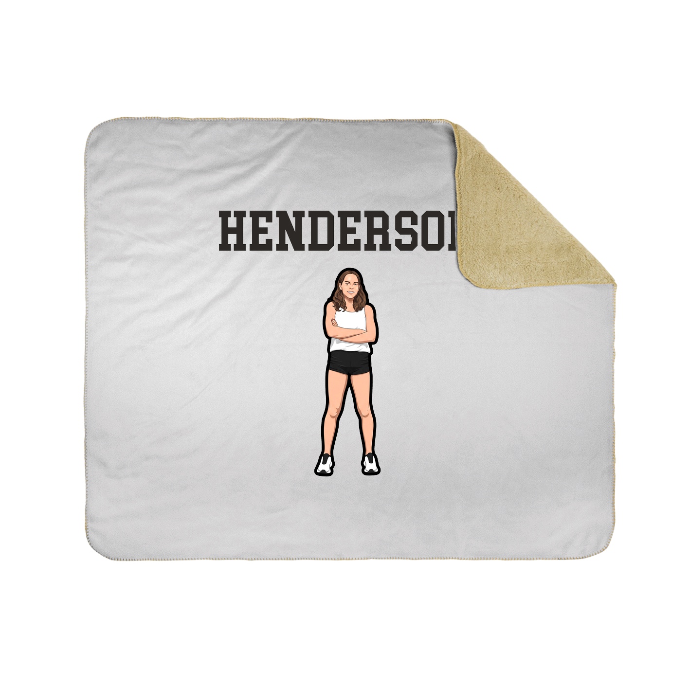 Throw Blanket — Shirsey in White