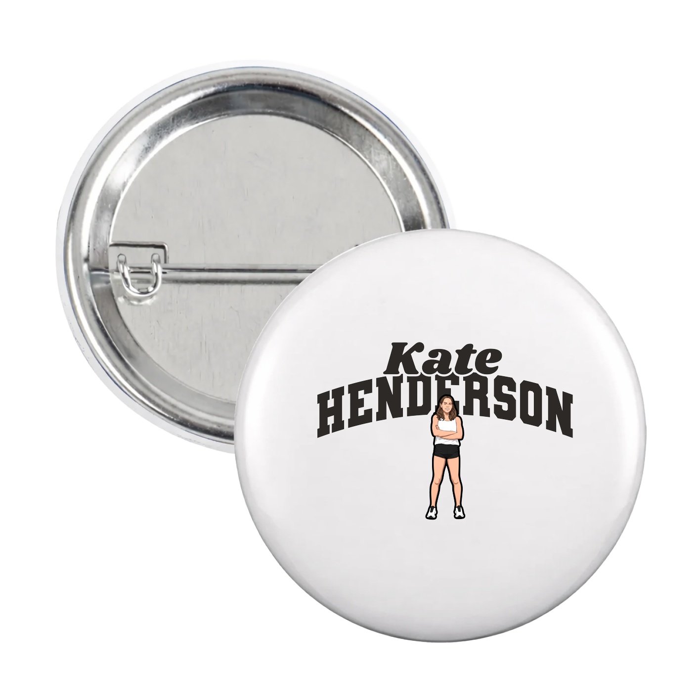 Game Day Button — Signature Arch in White