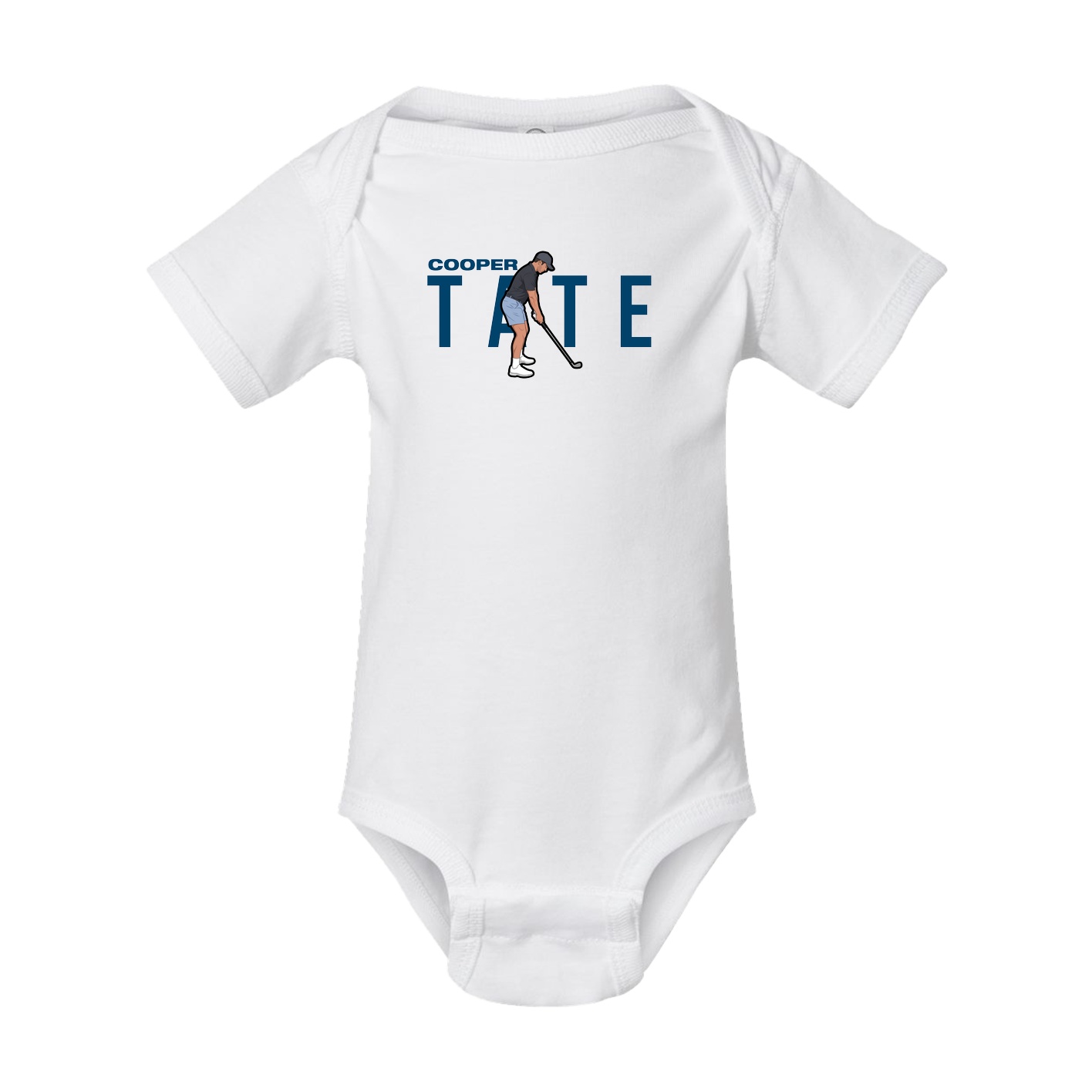 Baby Onesie — Player Name in White