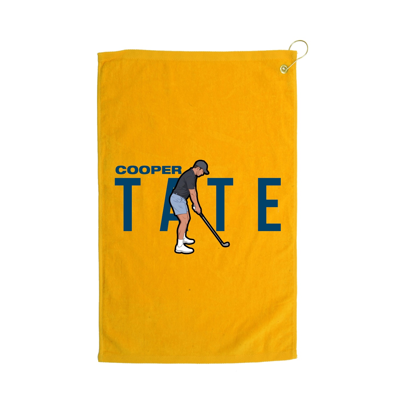 Golf Towel — Player Name in Gold