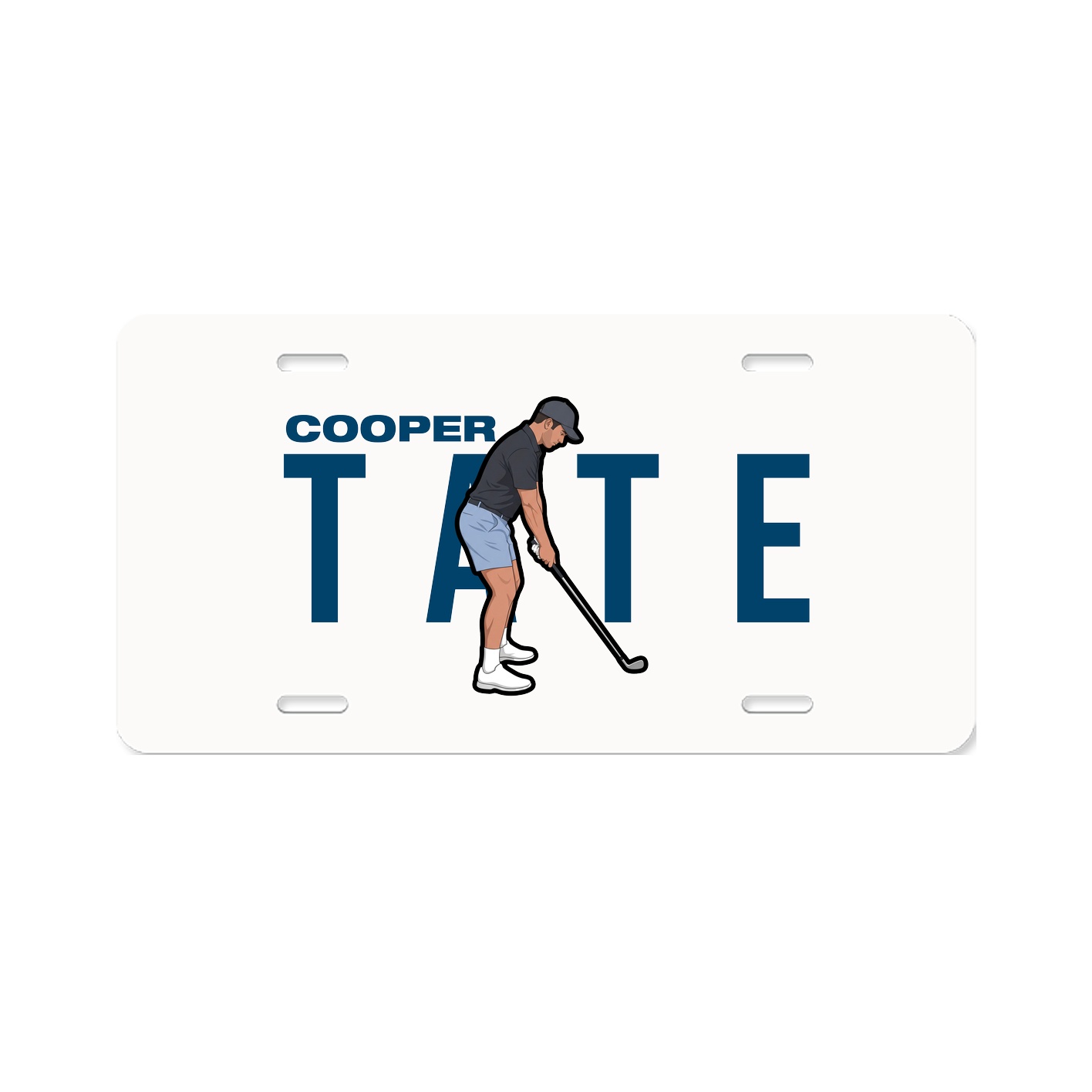 License Plate — Player Name in Classic