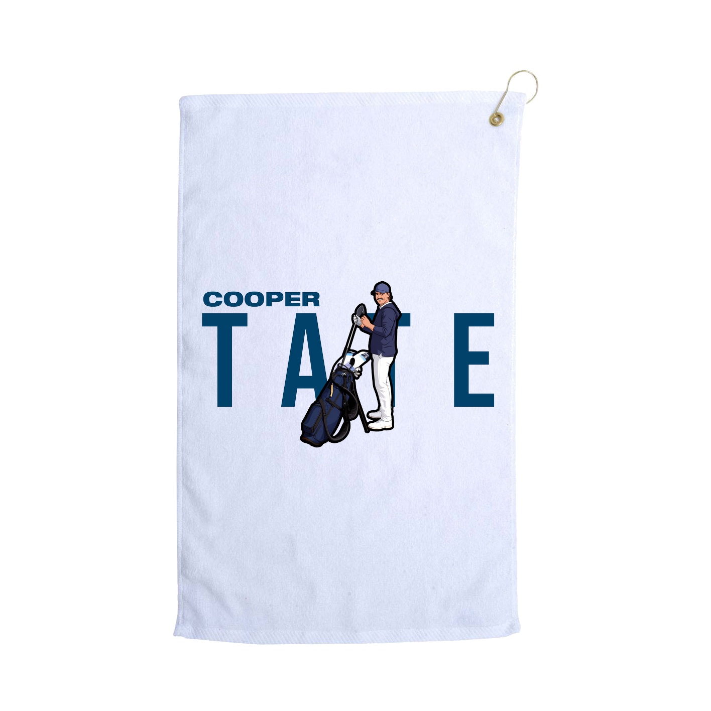 Golf Towel — Player Name in White