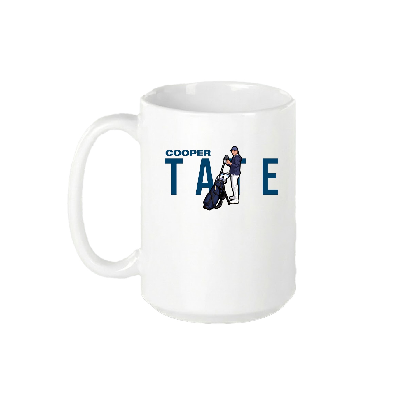15oz Coffee Mug — Player Name in White