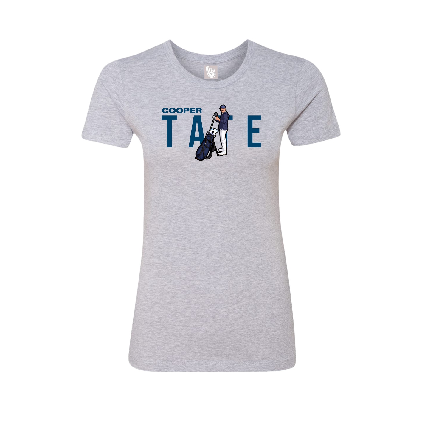 Womens Tee — Player Name in Grey
