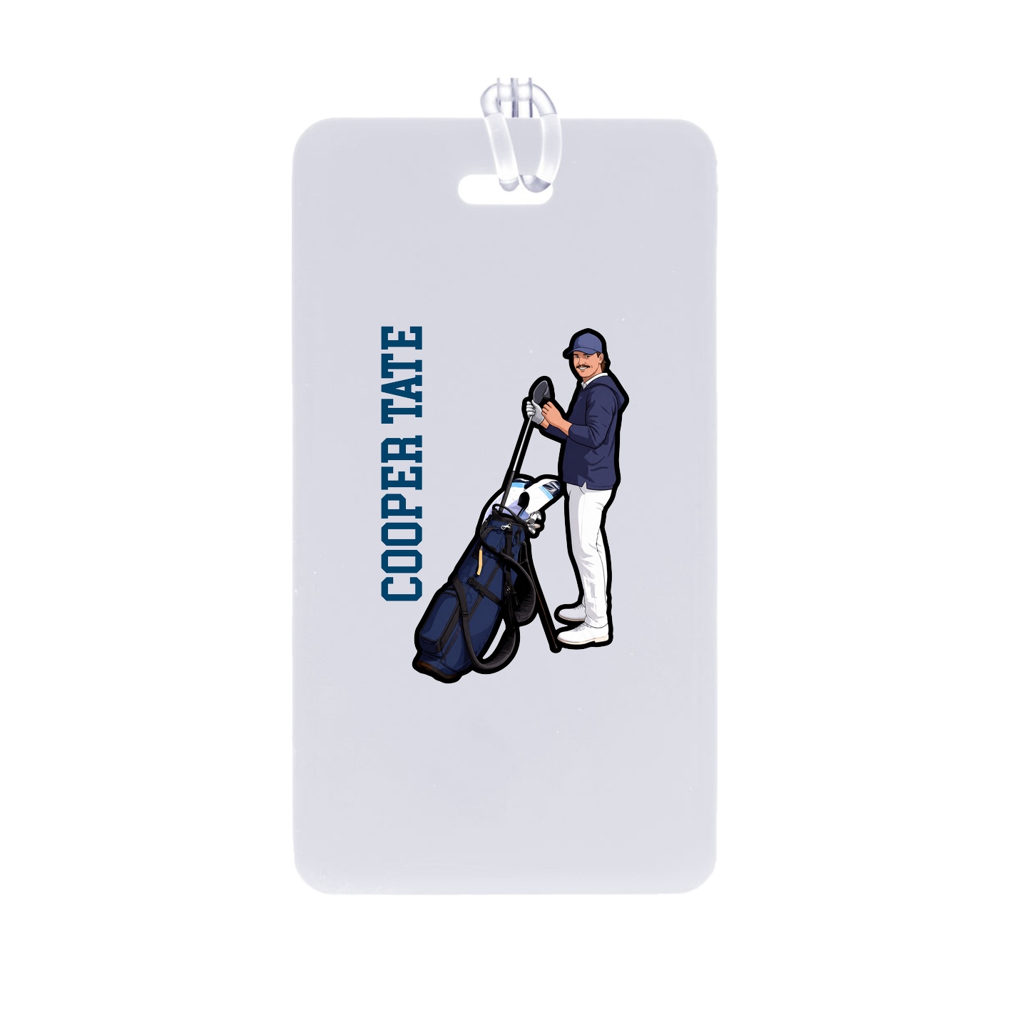 Bag Tag — Name Vertical in Classic