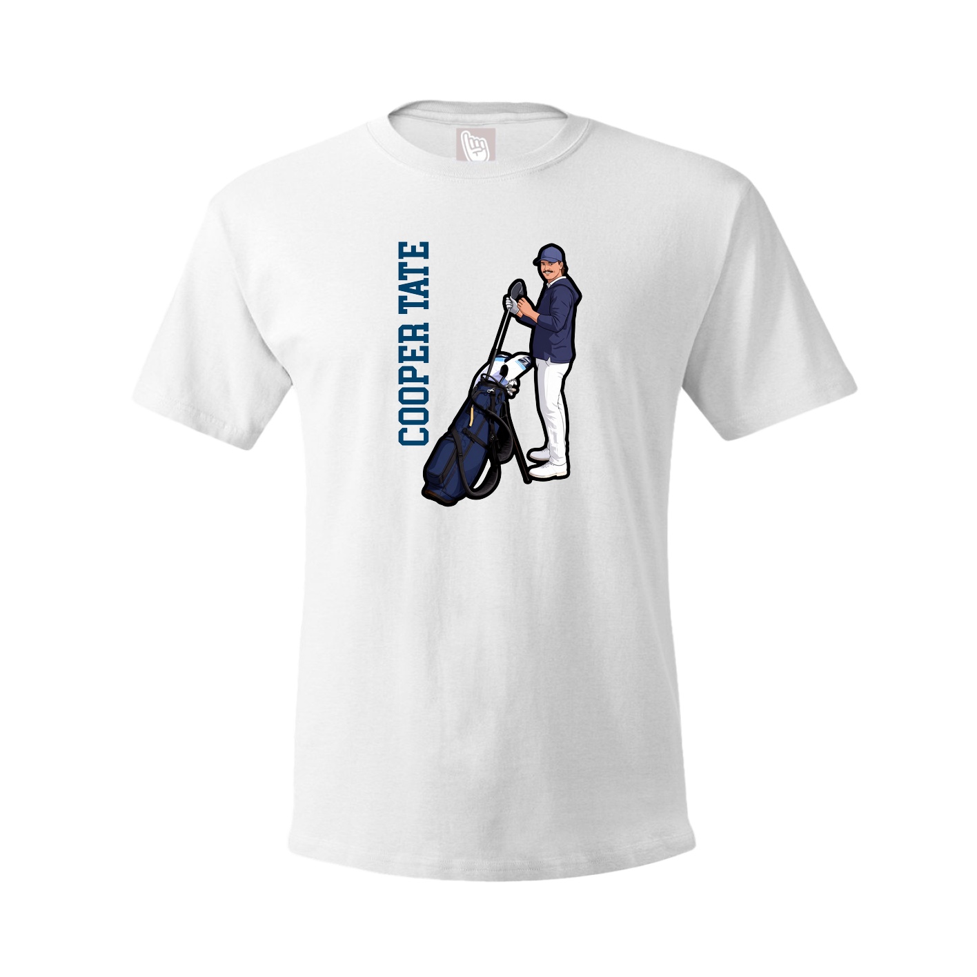 Youth Tee — Name Vertical in White