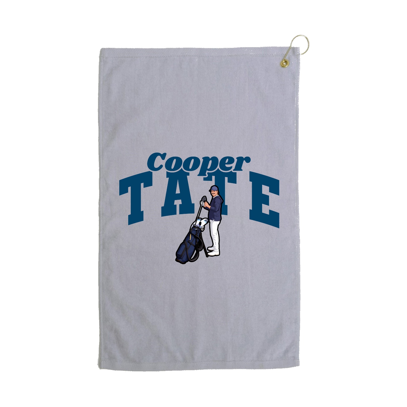 Golf Towel — Signature Arch in Grey