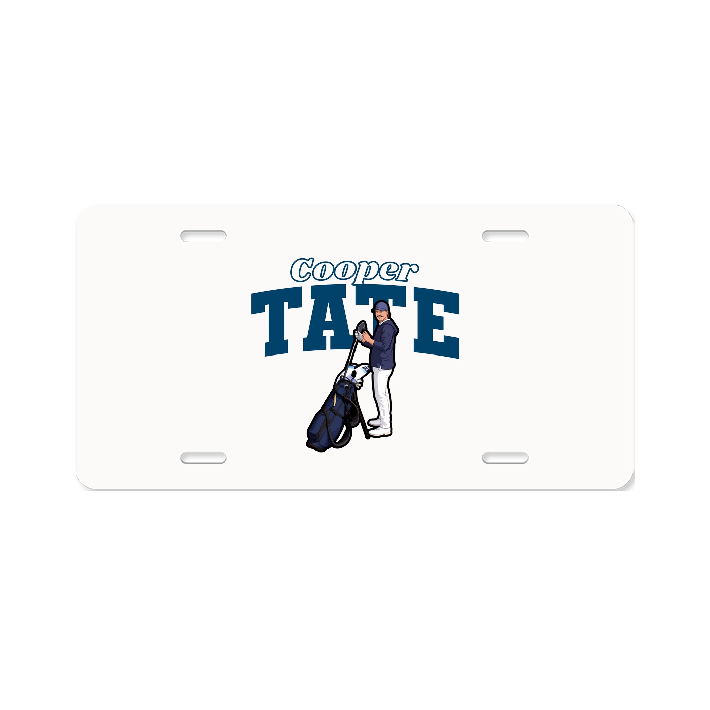 License Plate — Name Arch in Classic