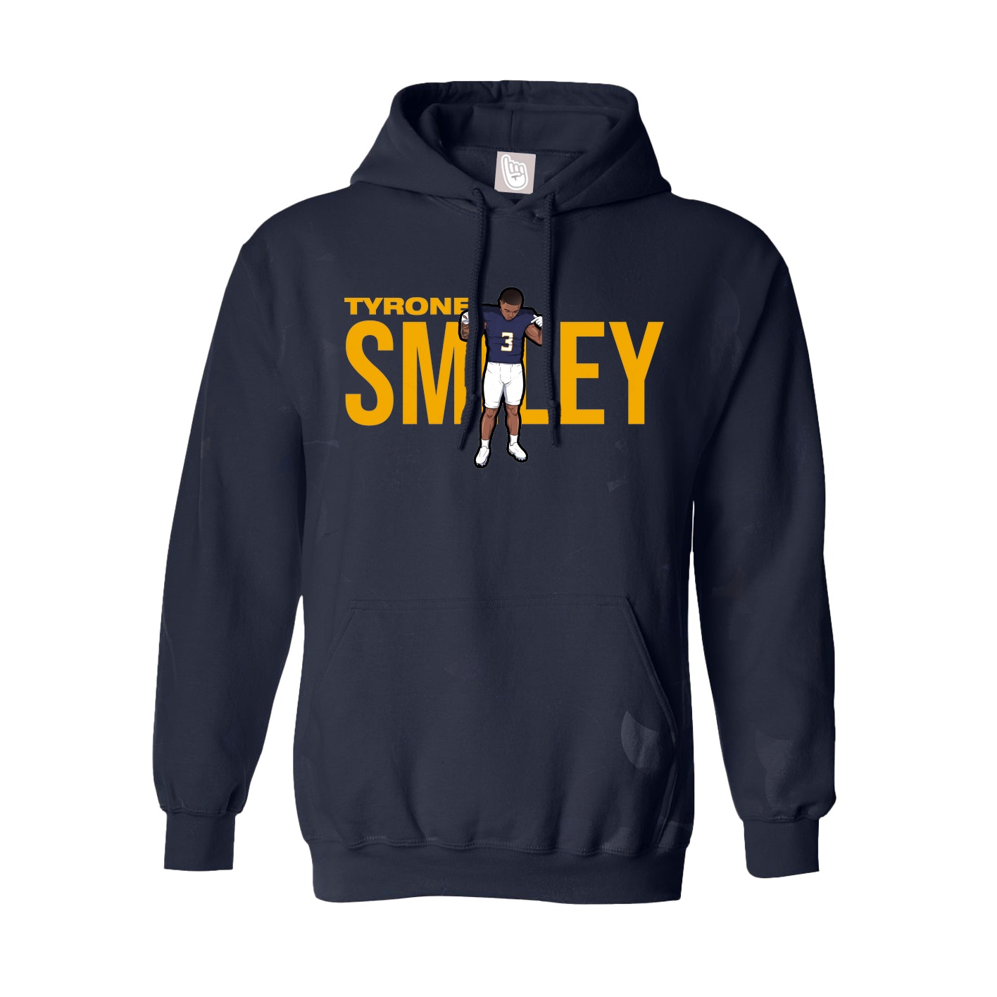 Hoodie — Player Name in Navy