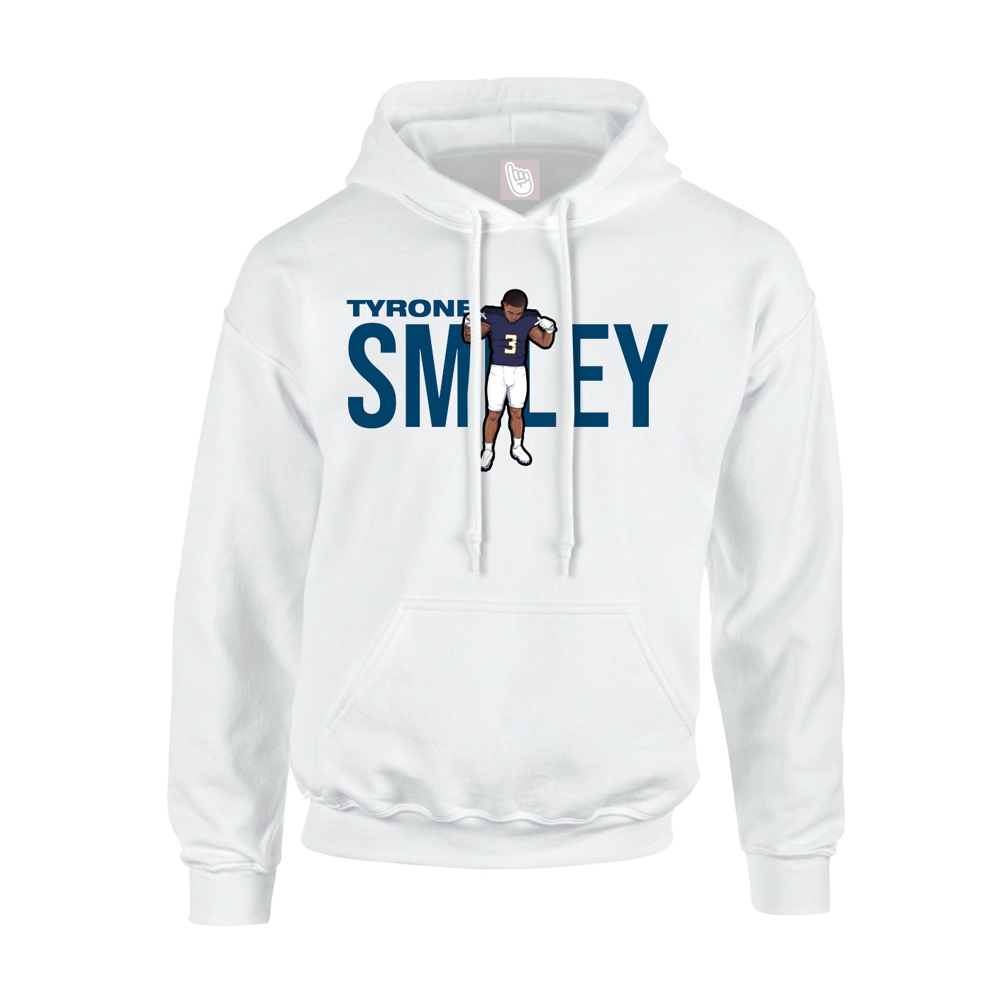 Youth Hoodie — Player Name in White