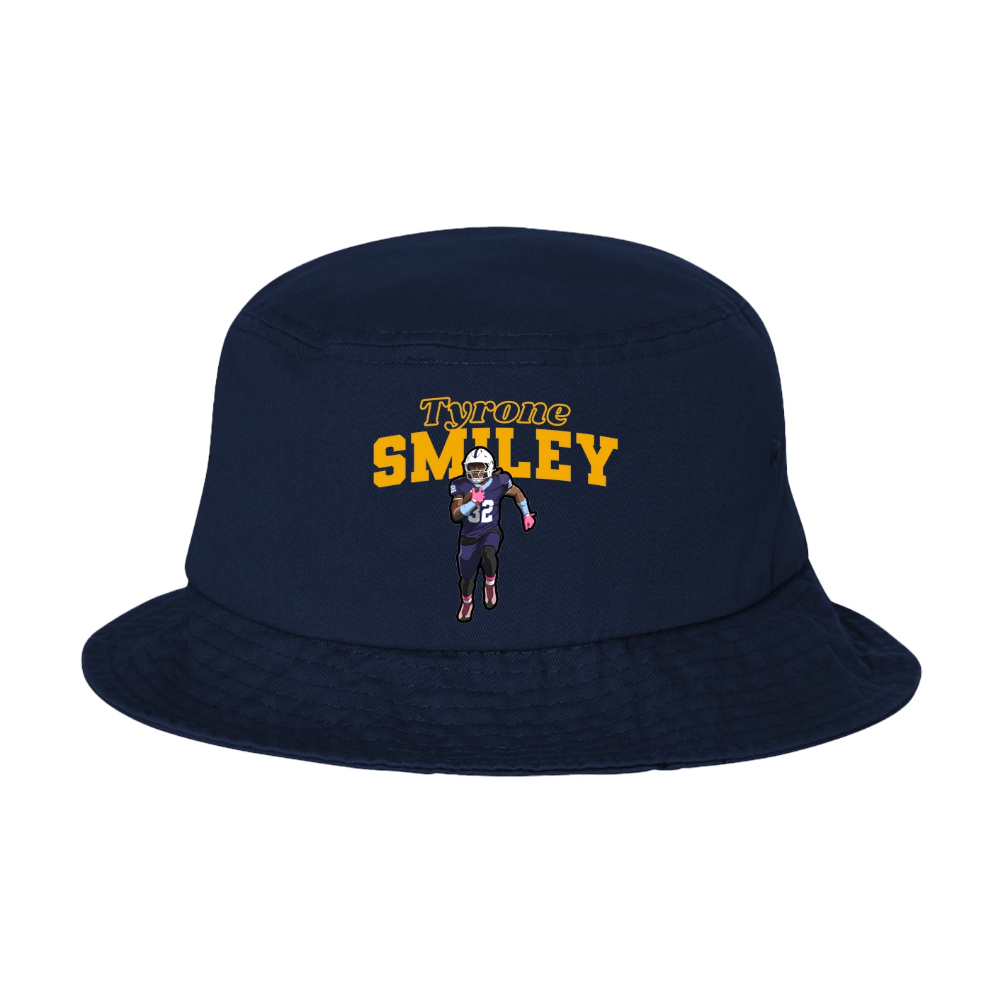 Bucket Cap — Name Arch in Navy
