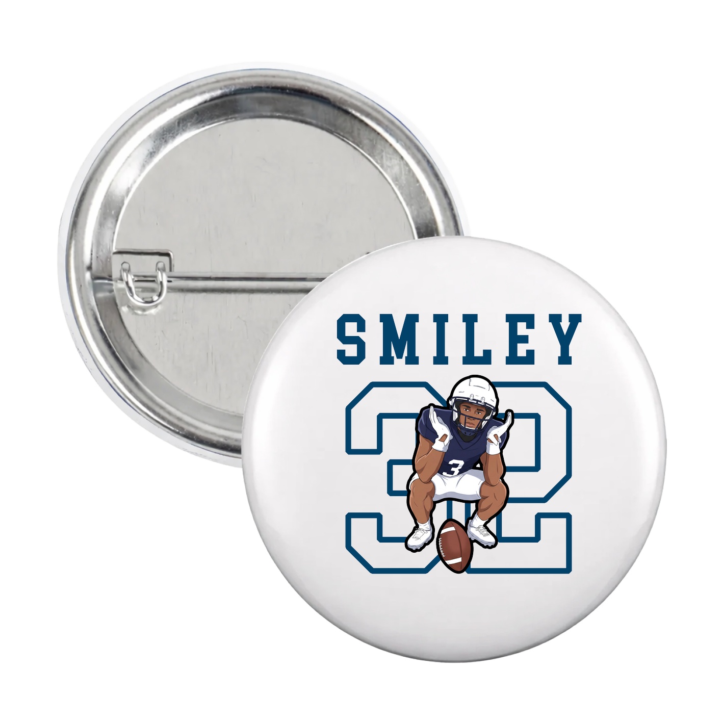 Game Day Button — Shirsey in White