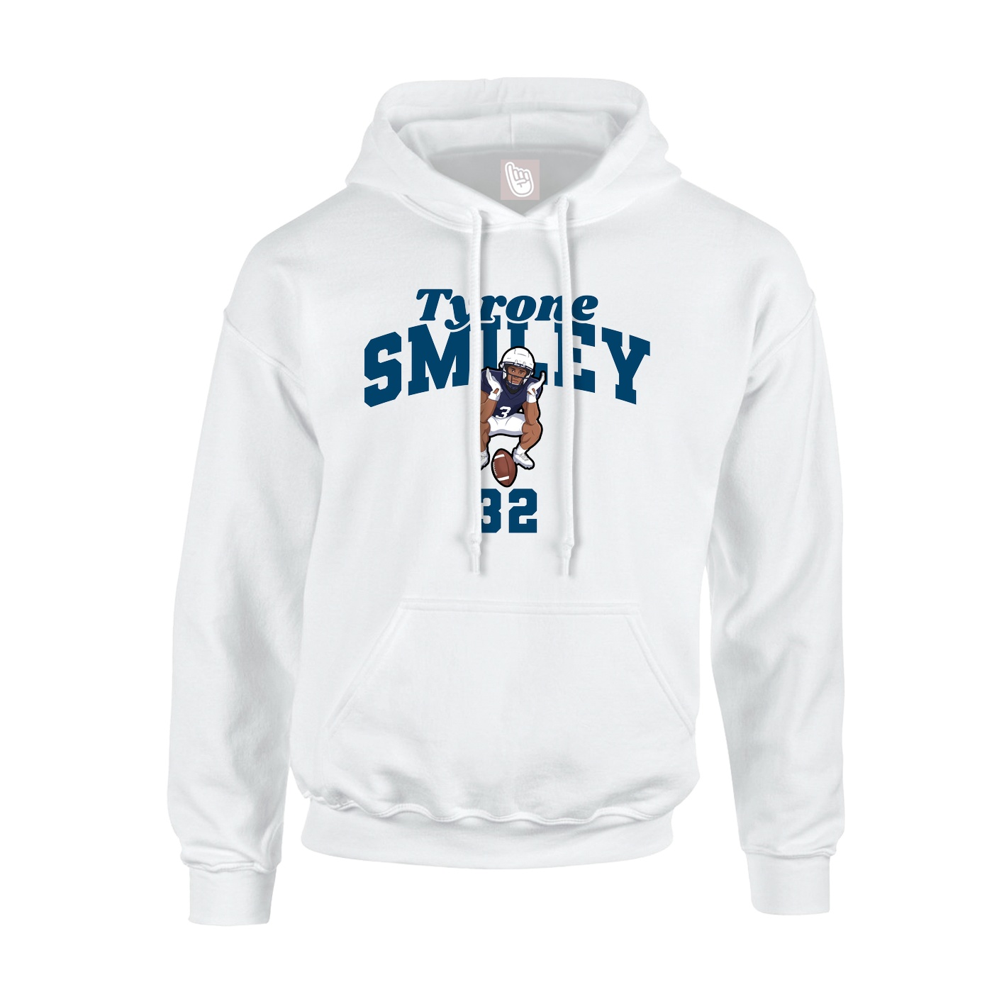 Youth Hoodie — Signature Arch in White