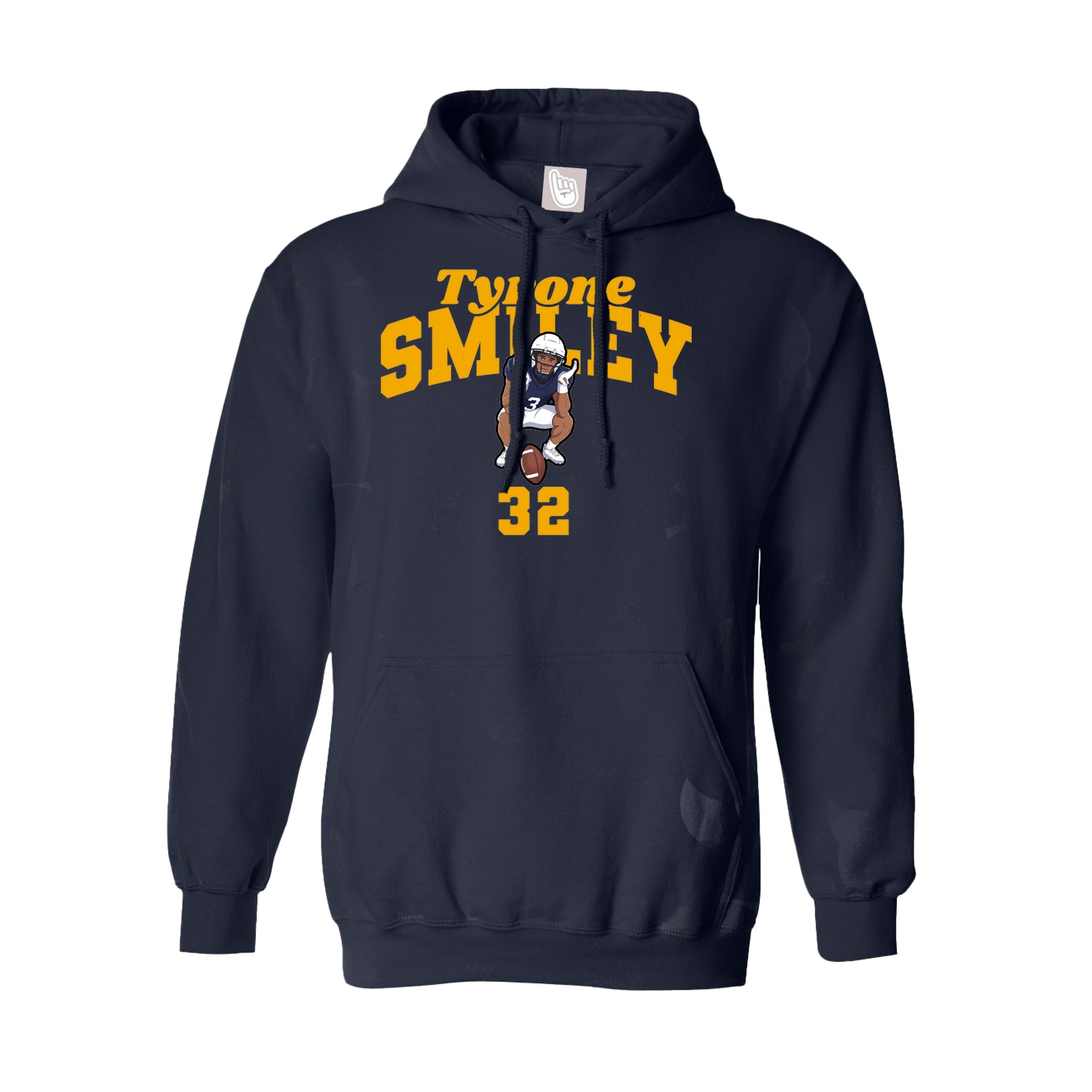 Youth Hoodie — Signature Arch in Navy