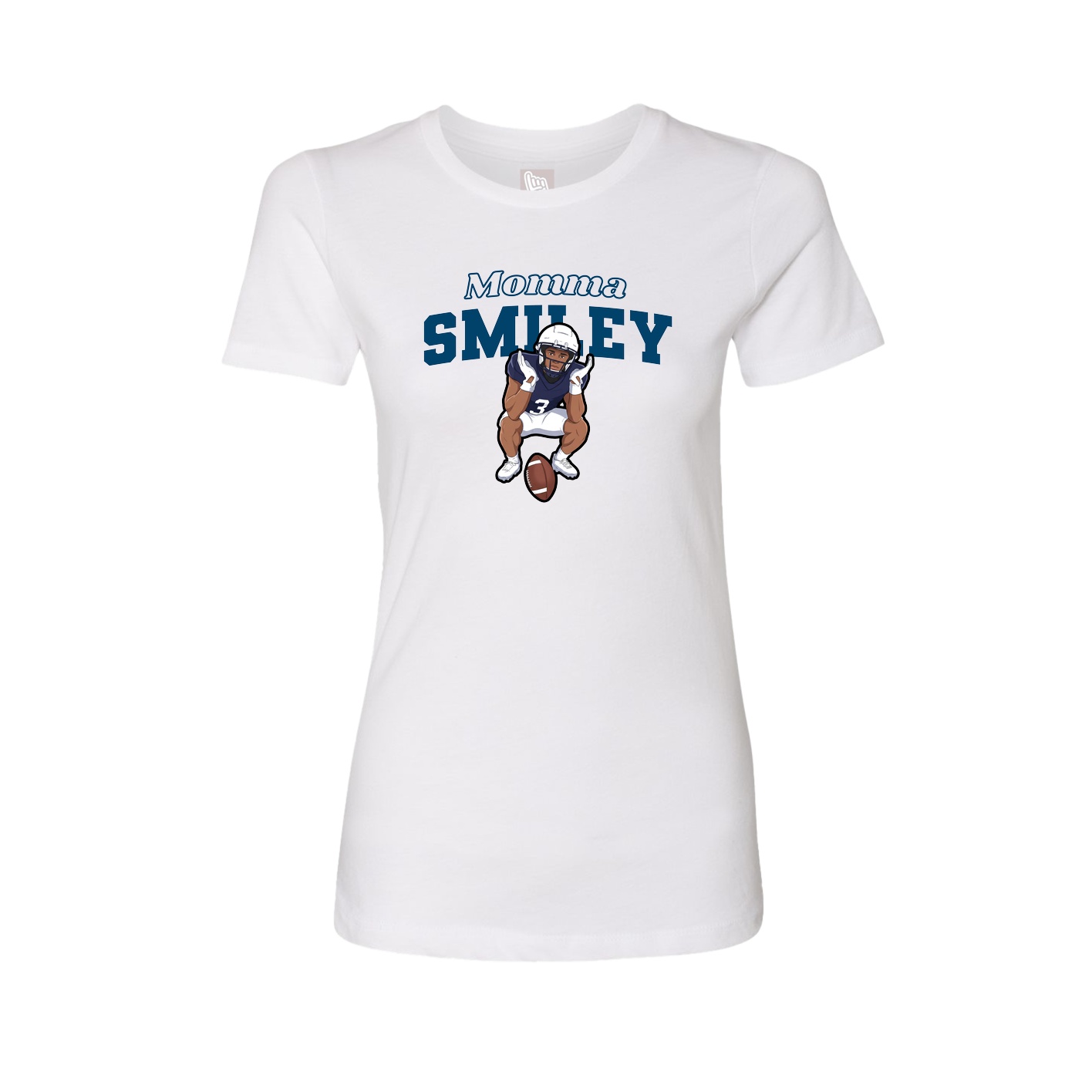 Womens Tee — Mothers Day Block in White