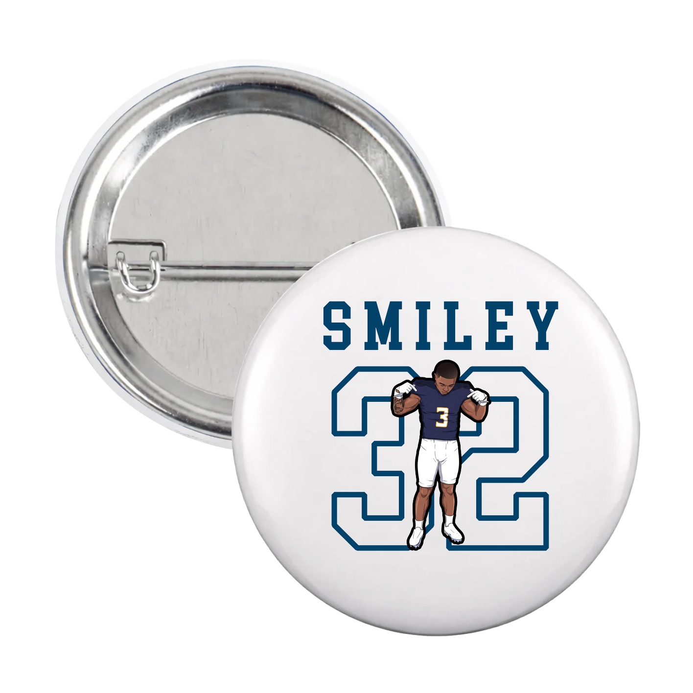 Game Day Button — Shirsey in White
